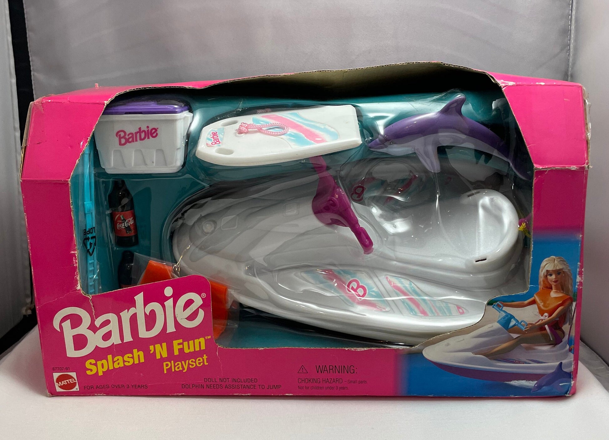 Vintage 1980's Barbie Splash 'N Fun Playset, Retro Barbie Toy, Pool Playset, Collectible Doll Accessory, Barbie Collector