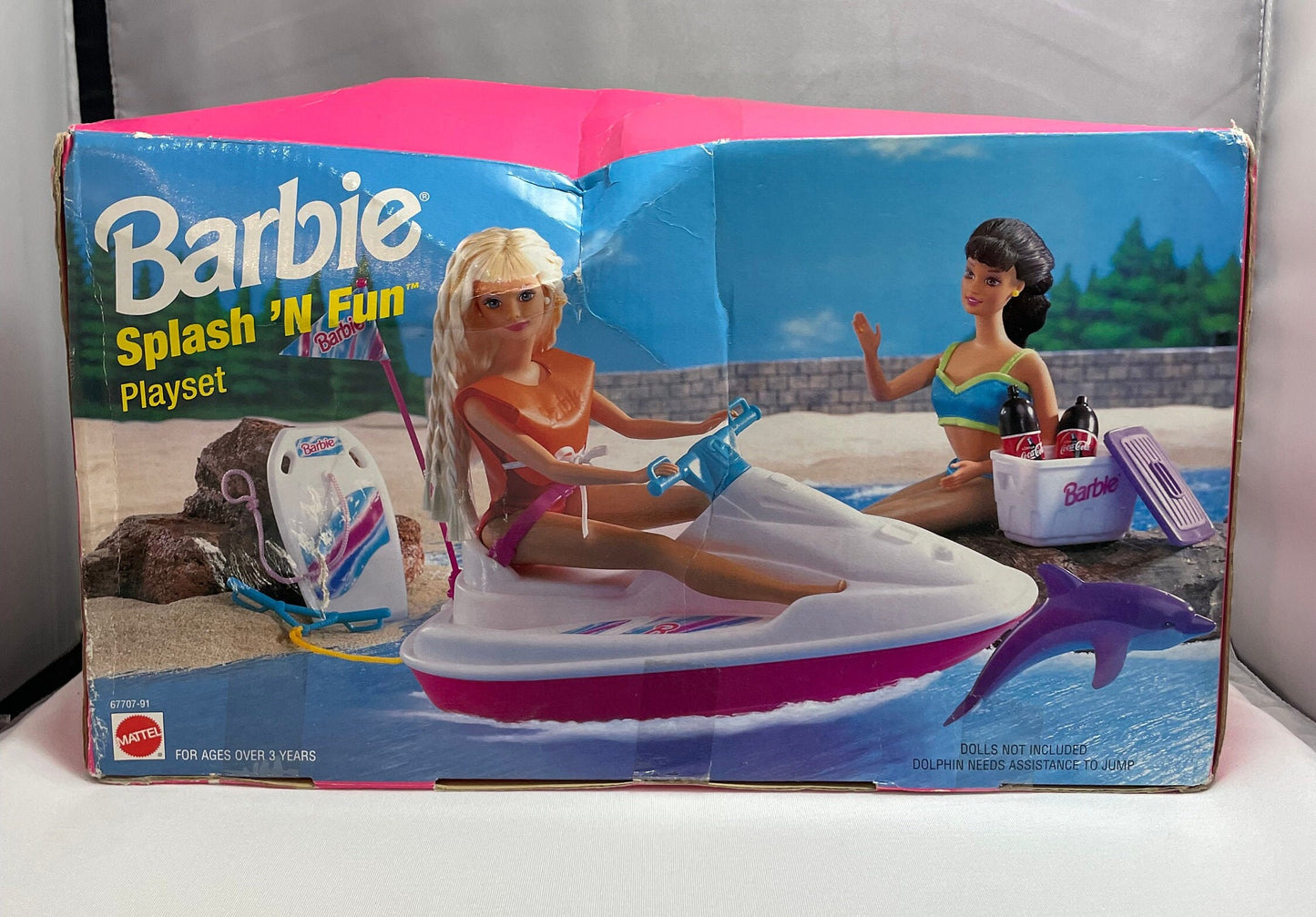 Vintage 1980's Barbie Splash 'N Fun Playset, Retro Barbie Toy, Pool Playset, Collectible Doll Accessory, Barbie Collector