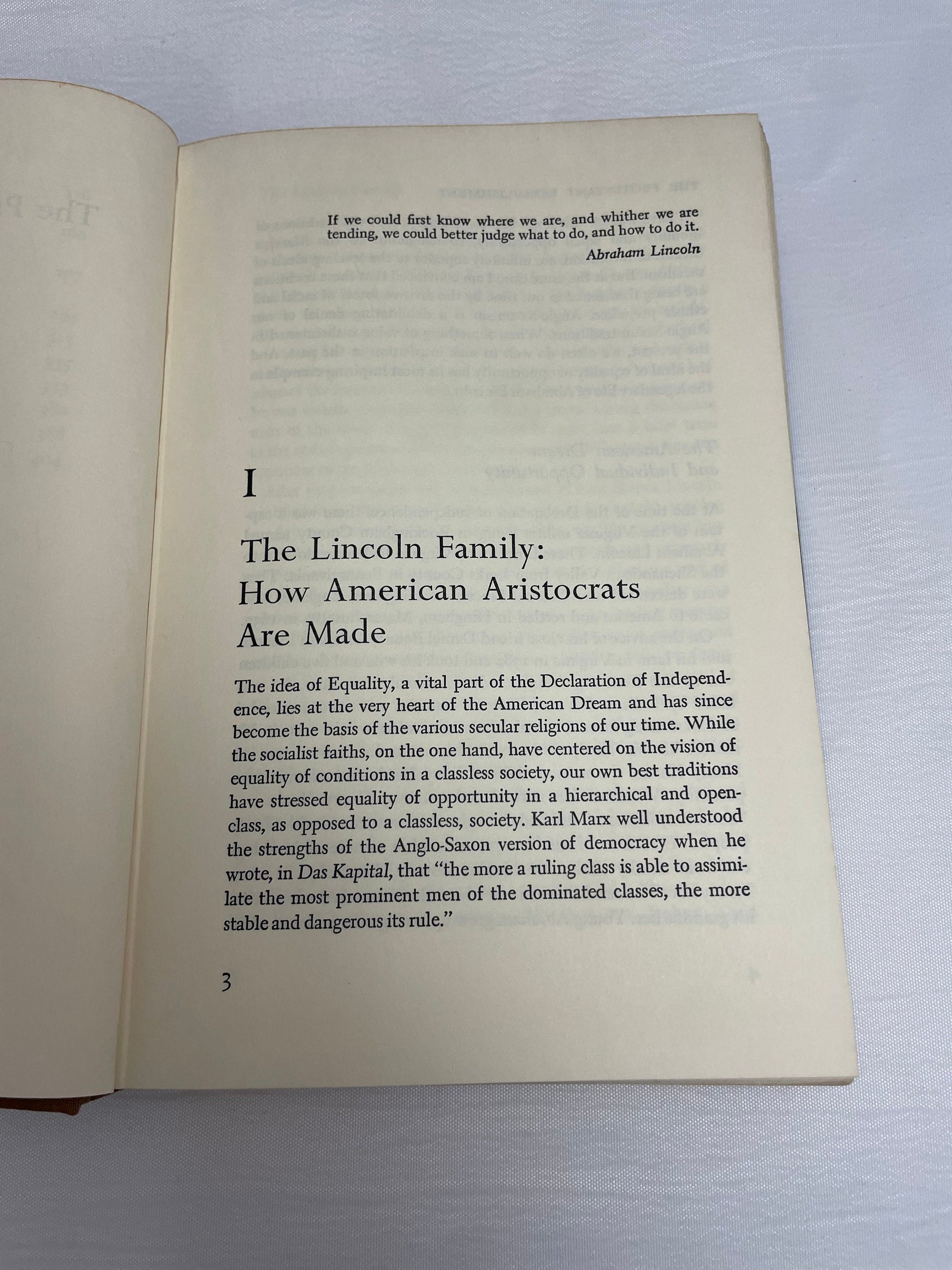 The Protestant Establishment: Aristocracy and Caste in America By Baltzell | Vintage 1960's Book | First Edition Book | Rare Book