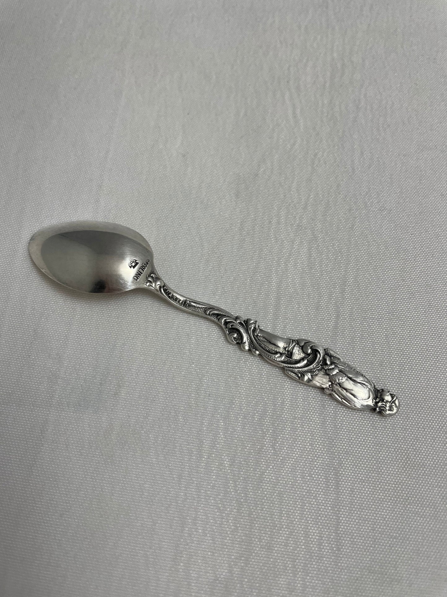 Sterling Souvenir Spoon Full Figure Benjamin Franklin 1706-1790 American Patriot