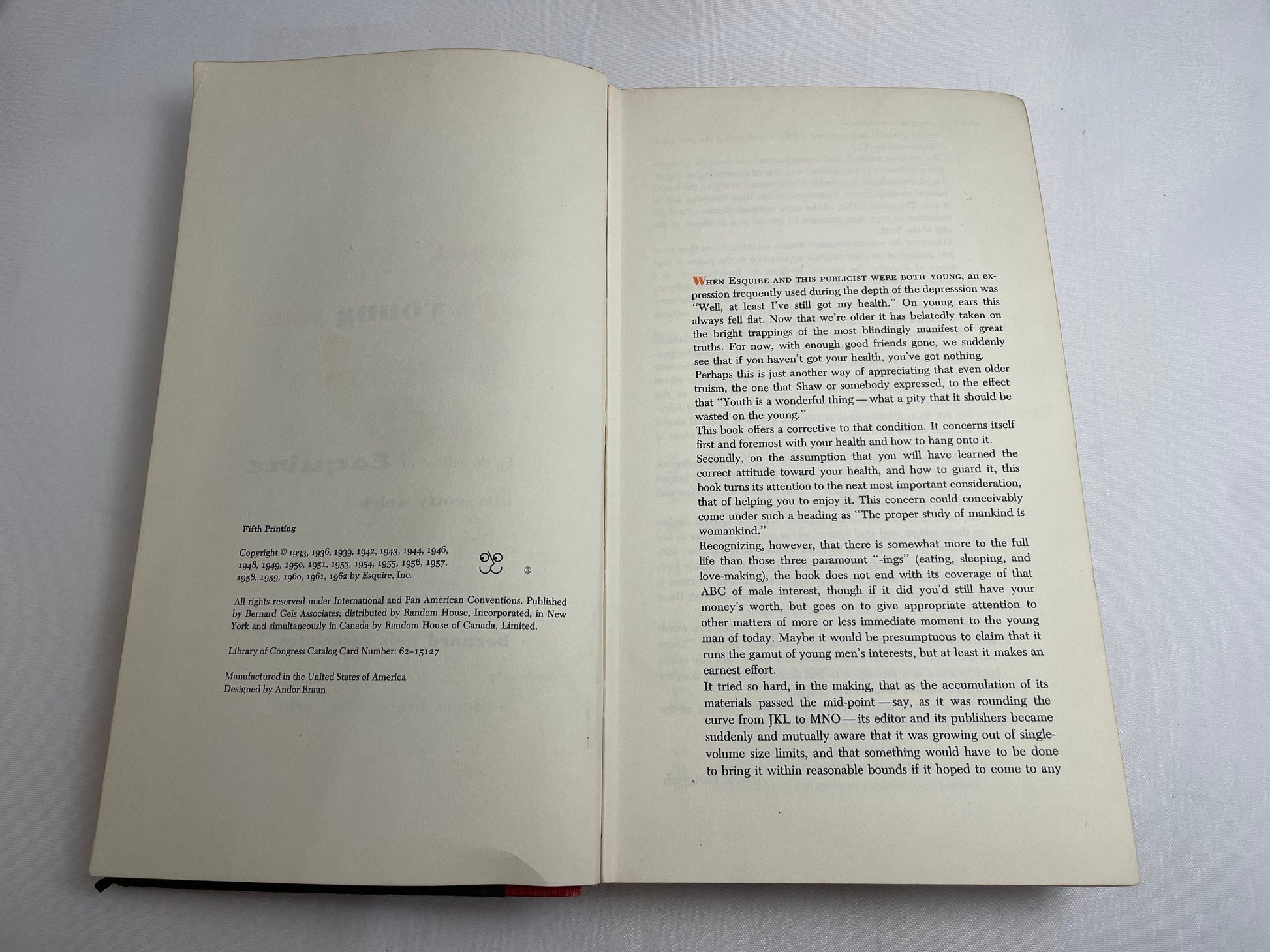 What Every Young Man Should Know by the editors of Esquire with Scotty Welch, Vintage 1960's, Original Book, Collectible Novel, Manners Book