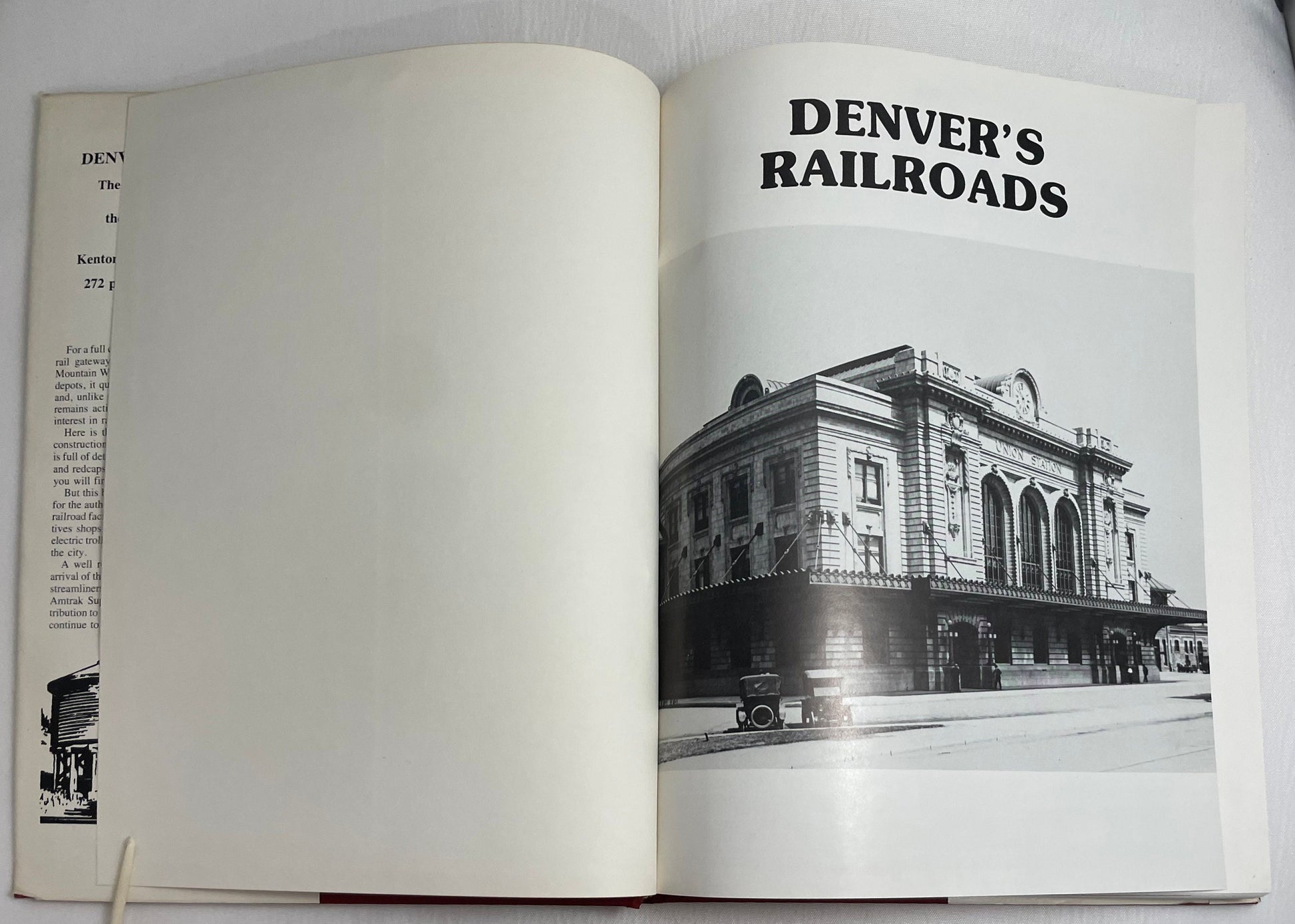 Denver's Railroads by Kenton Forrest & Charles Albi, Vintage Book, Union Station, Railroads, Illustrated Book, 1986 Revised Edition