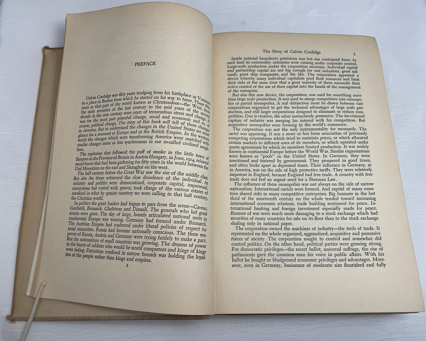 A Puritan in Babylon; The Story of Calvin Coolidge by William Allen White | Biography | Political/Economic Book | Collectible 1938 Edition