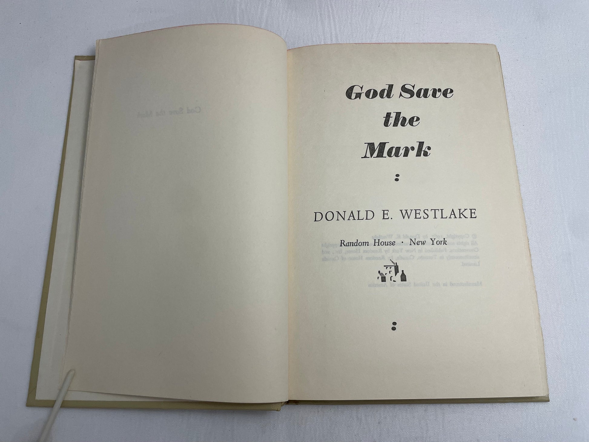 God Save The Mark by Donald E. Westlake, 1967 First Edition, Mystery, Crime Fiction, Vintage Book