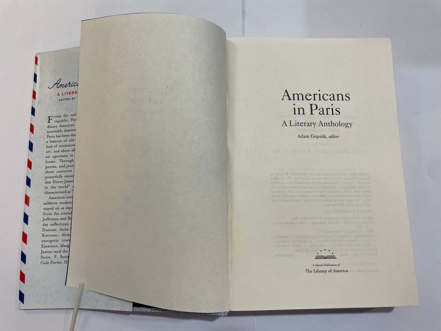 Americans in Paris A Literary Anthology by Adam Gopnik