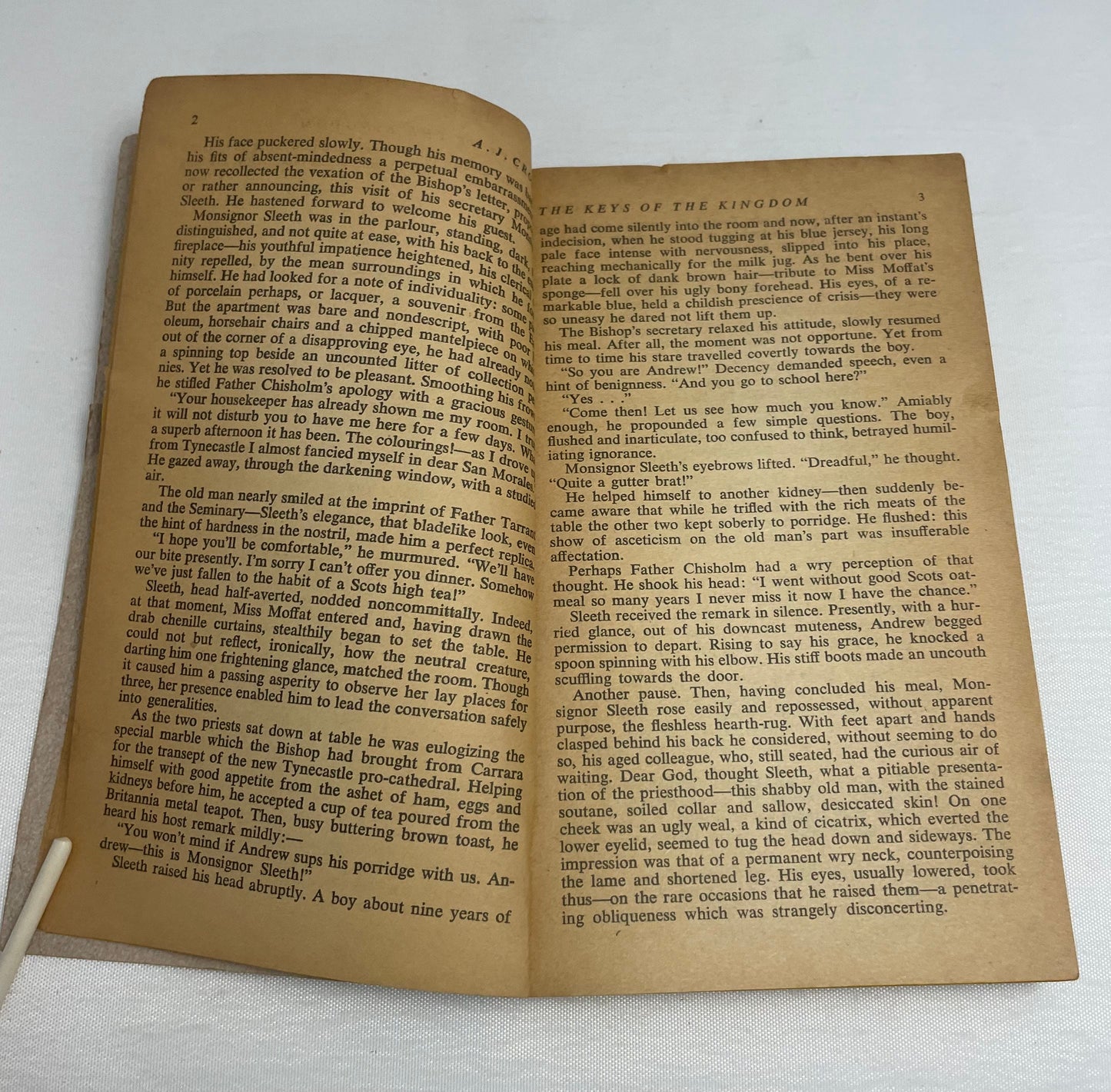 The Keys of the Kingdom, One of the Most Soul-Searching Novels of Our Time, By A.J. Cronin, Vintage Novel, Religious Fiction Historic