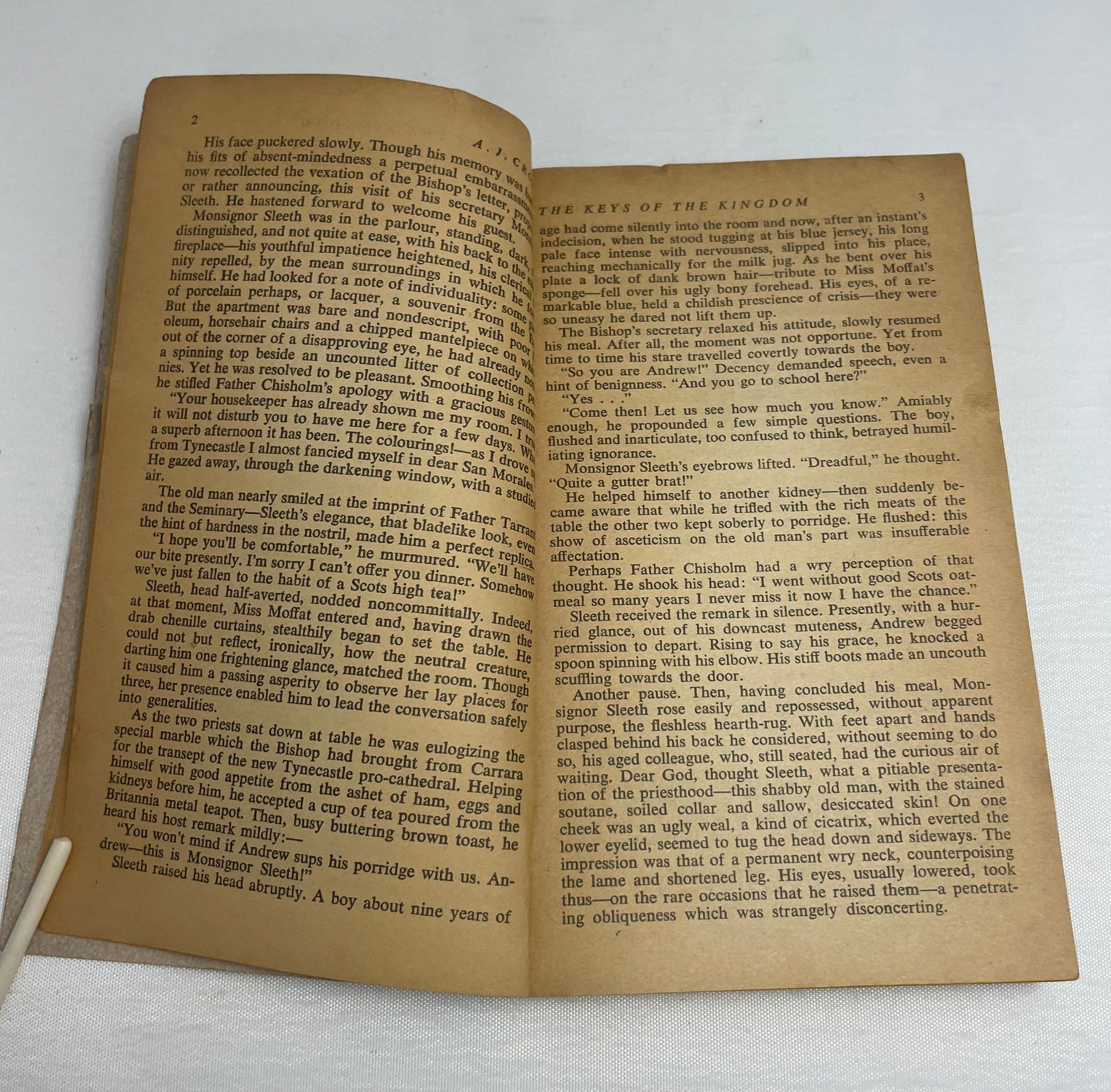 The Keys of the Kingdom, One of the Most Soul-Searching Novels of Our Time, By A.J. Cronin, Vintage Novel, Religious Fiction Historic