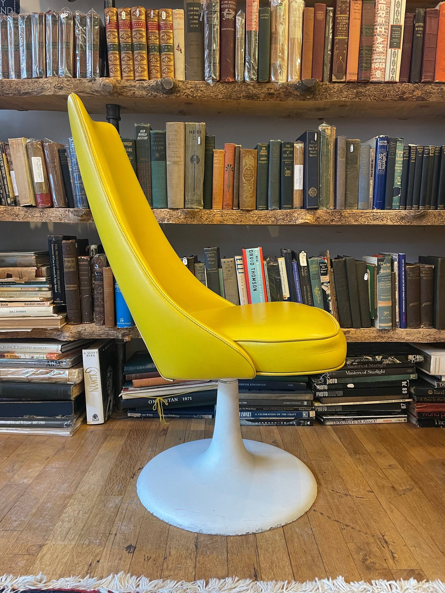 Vintage 1950's Tulip Chairs, Yellow Chairs, Fiberglass, Set of 2, Tulip Chair Set, Vintage Home Decor, One of a Kind Home Decor