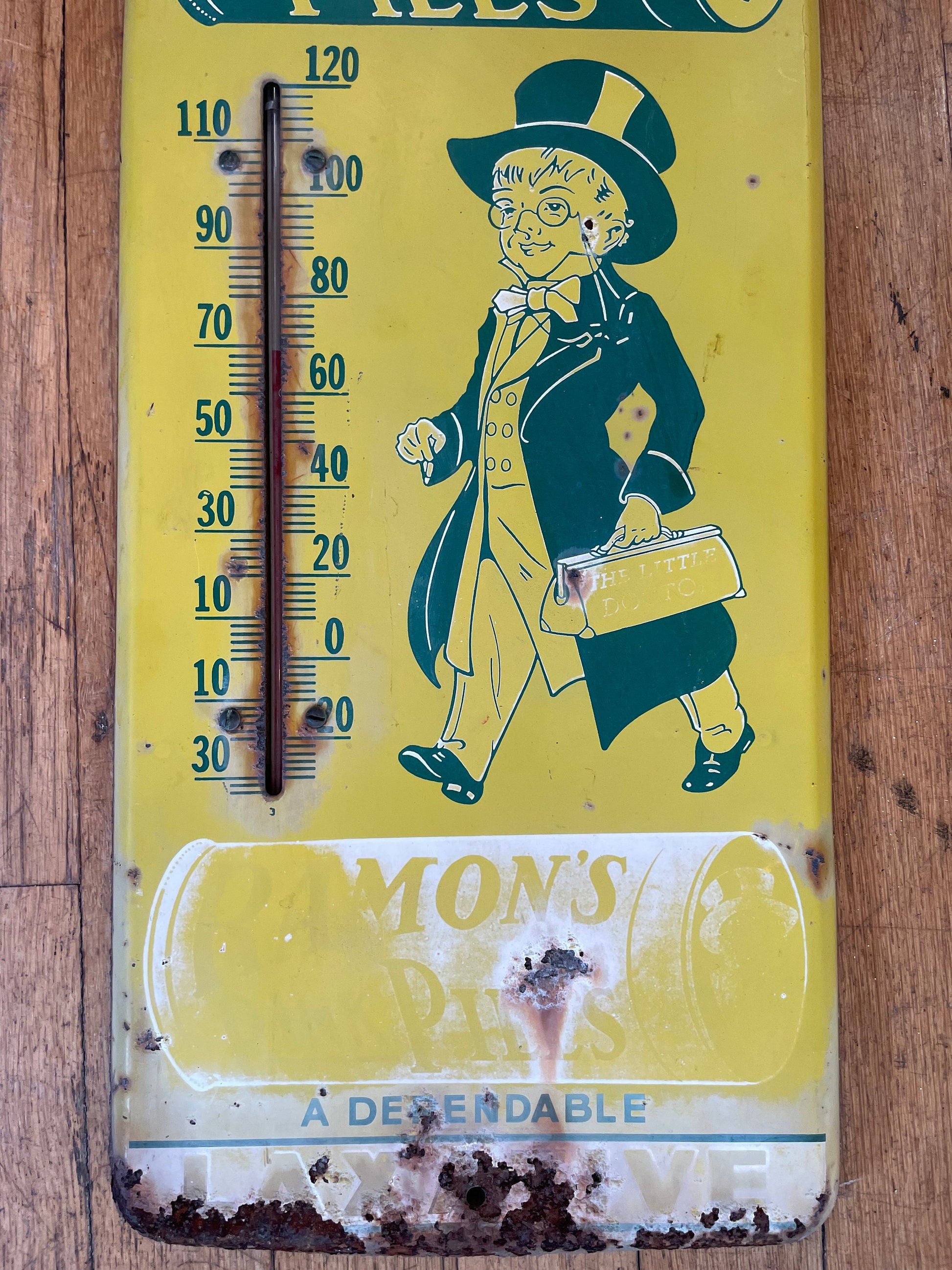 Antique Ramon's Brownie Pills Tin Sign