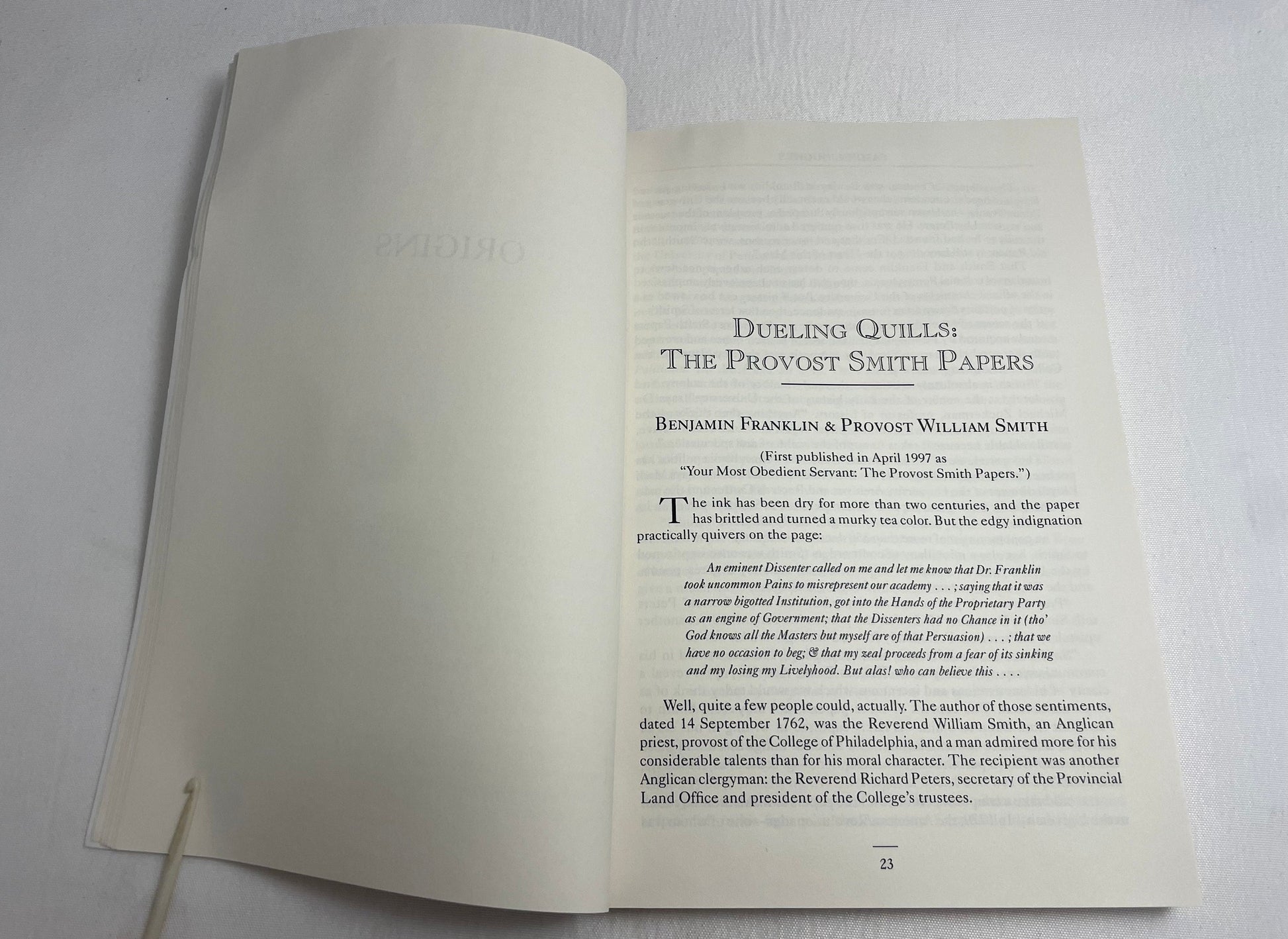Penn In Ink: Portraits from The Pennsylvania Gazette by Samuel Hughes, Signed First Edition, Biography, University of Pennsylvania