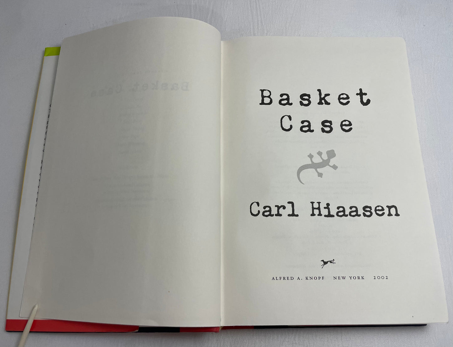 Basket Case by Carl Hiaasen, 1st Edition, Vintage Novel, Crime Fiction, Southern Book, Humorous Books