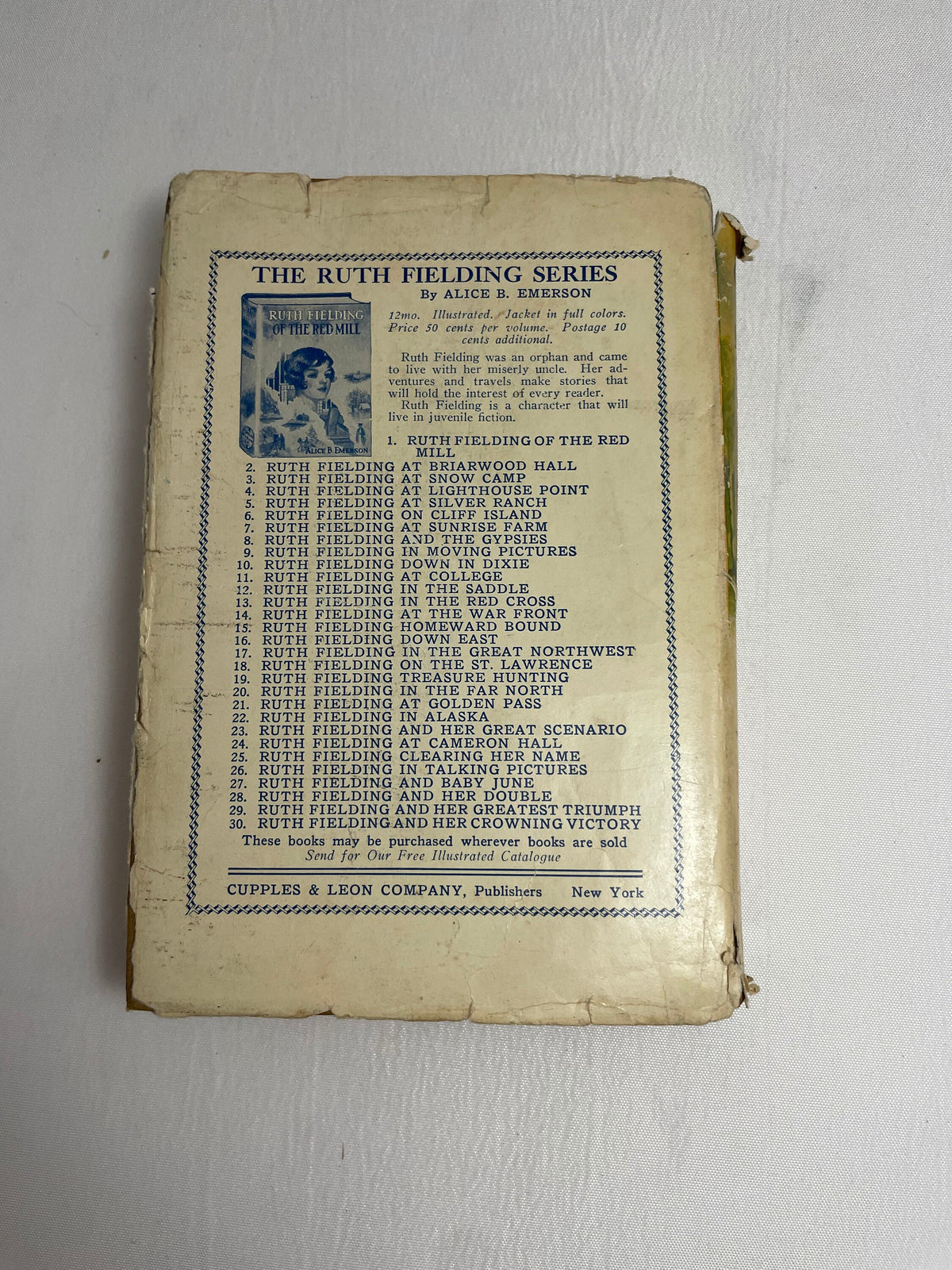 Betty Gordon at Bramble Farm or The Mystery of a Nobody By Alice B. Emerson, Illustrated Book, 1920's Books, Collectible Series
