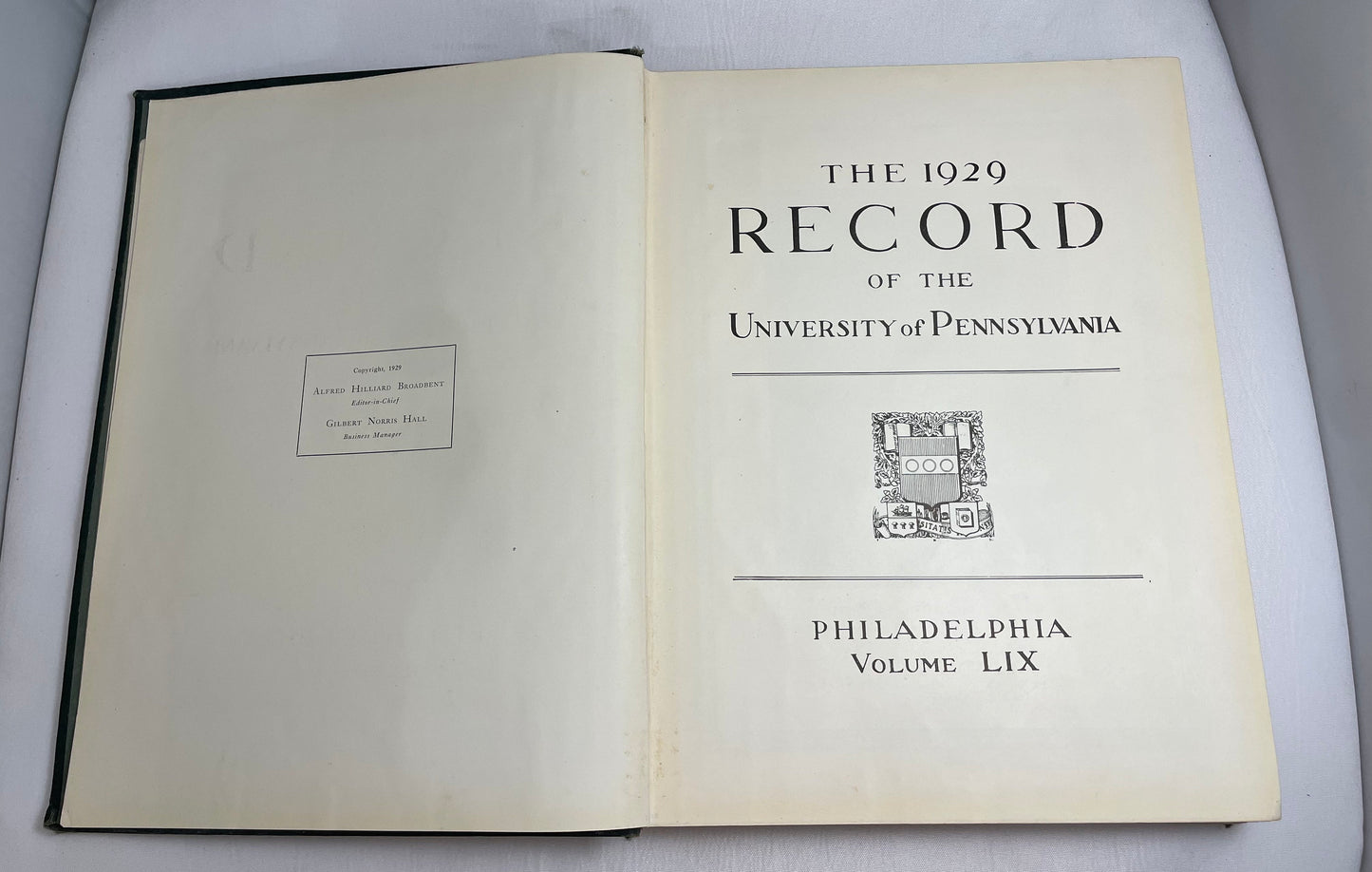 University of Pennsylvania 1929 Yearbook, Class of 1929, 1920's Yearbook, Antique College Yearbook, Penn State University