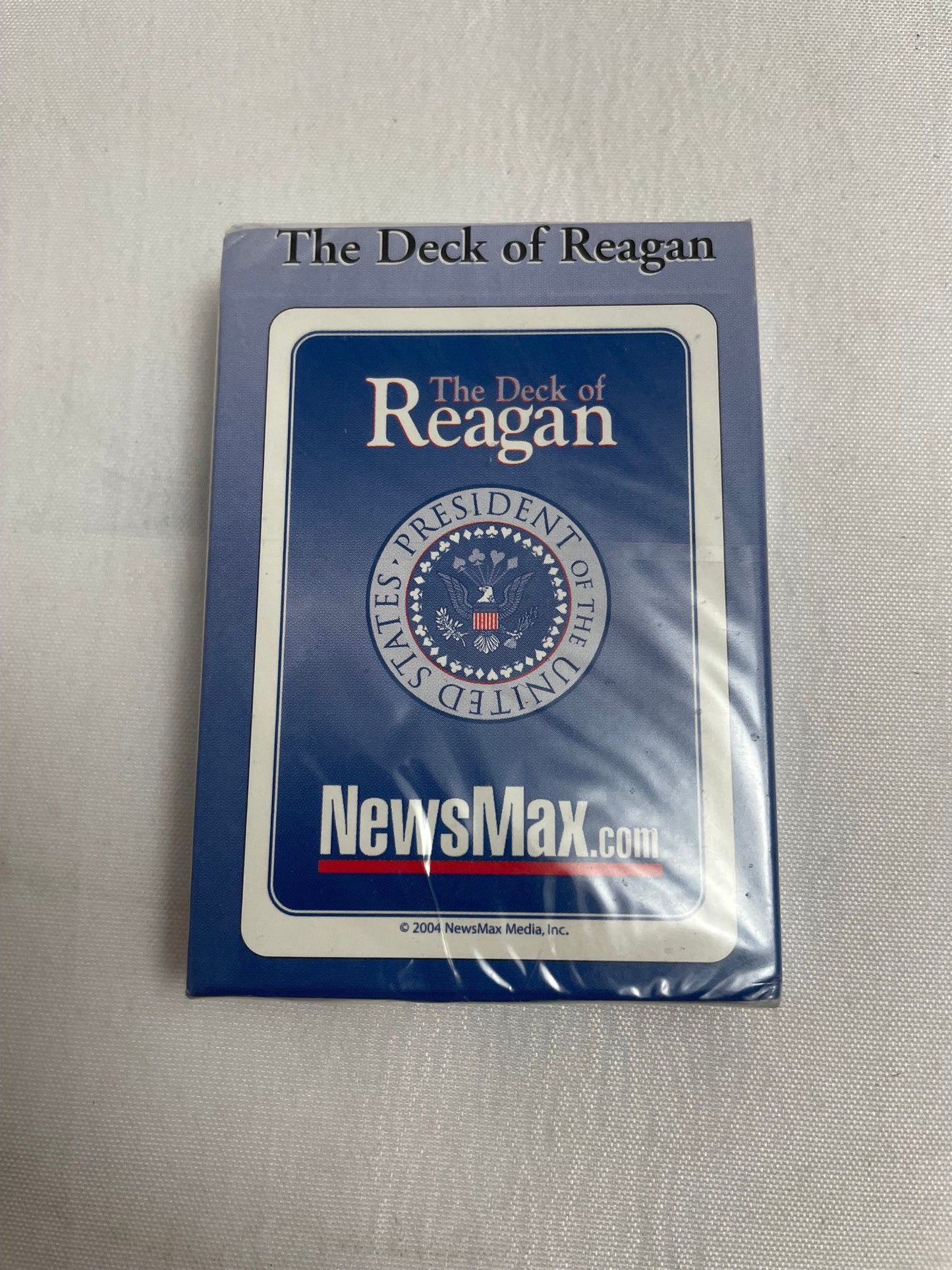 Vintage 2004 NewsMax Ronald Reagan Playing Cards Deck, In original seal, Collectible playing cards