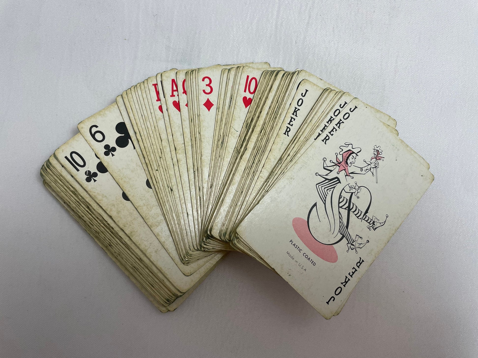 Stancraft Plastic Coated Playing Cards, Made in USA, In Original Packaging, Card Playing Deck, Vintage Playing Cards, Collectible