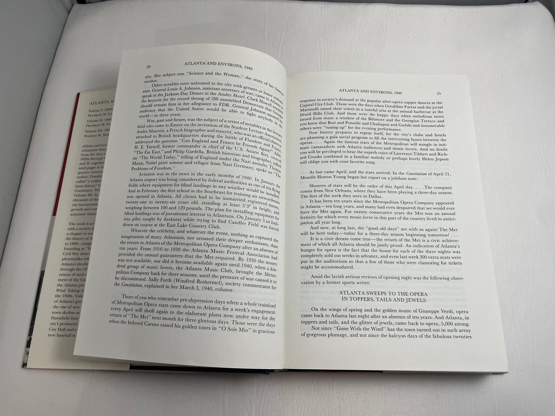 Atlanta and Environs: A Chronicle of Its People and Events, Volume III 1940s to 1970s, Vintage History Book, Non Fiction