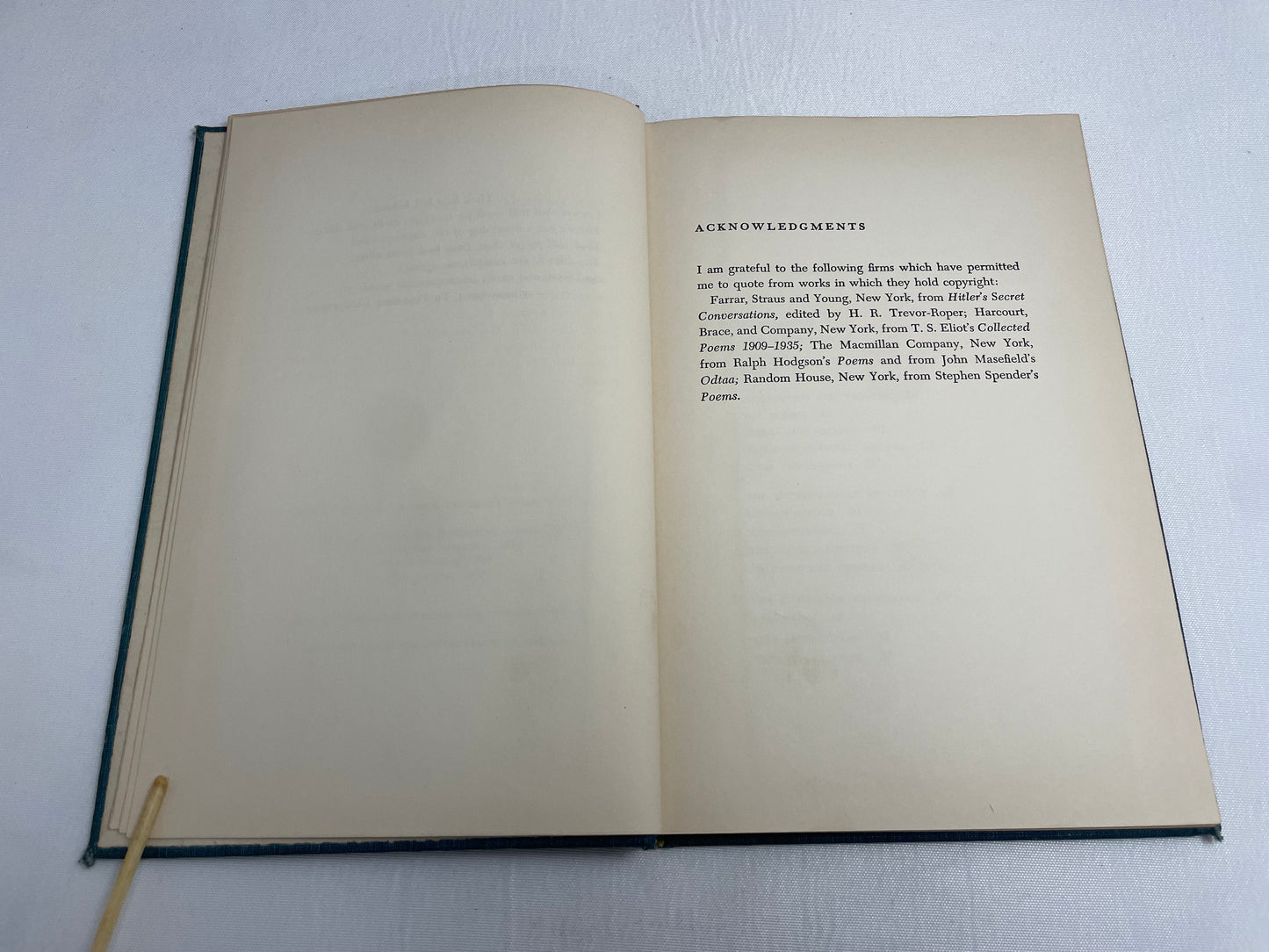 Signed Copy of Man's Unconquerable Mind by Gilbert Highet, Vintage 1950's
