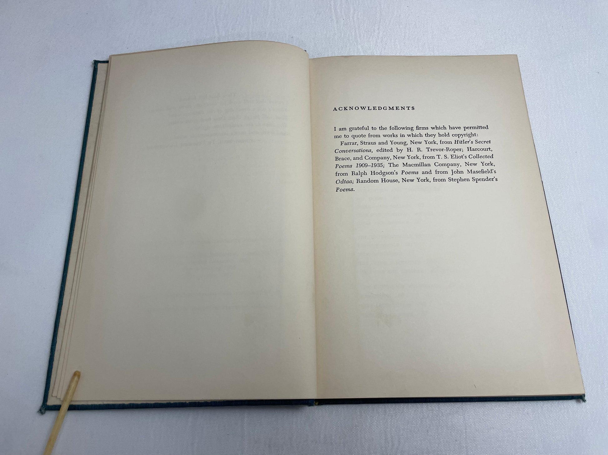 Signed Copy of Man's Unconquerable Mind by Gilbert Highet, Vintage 1950's