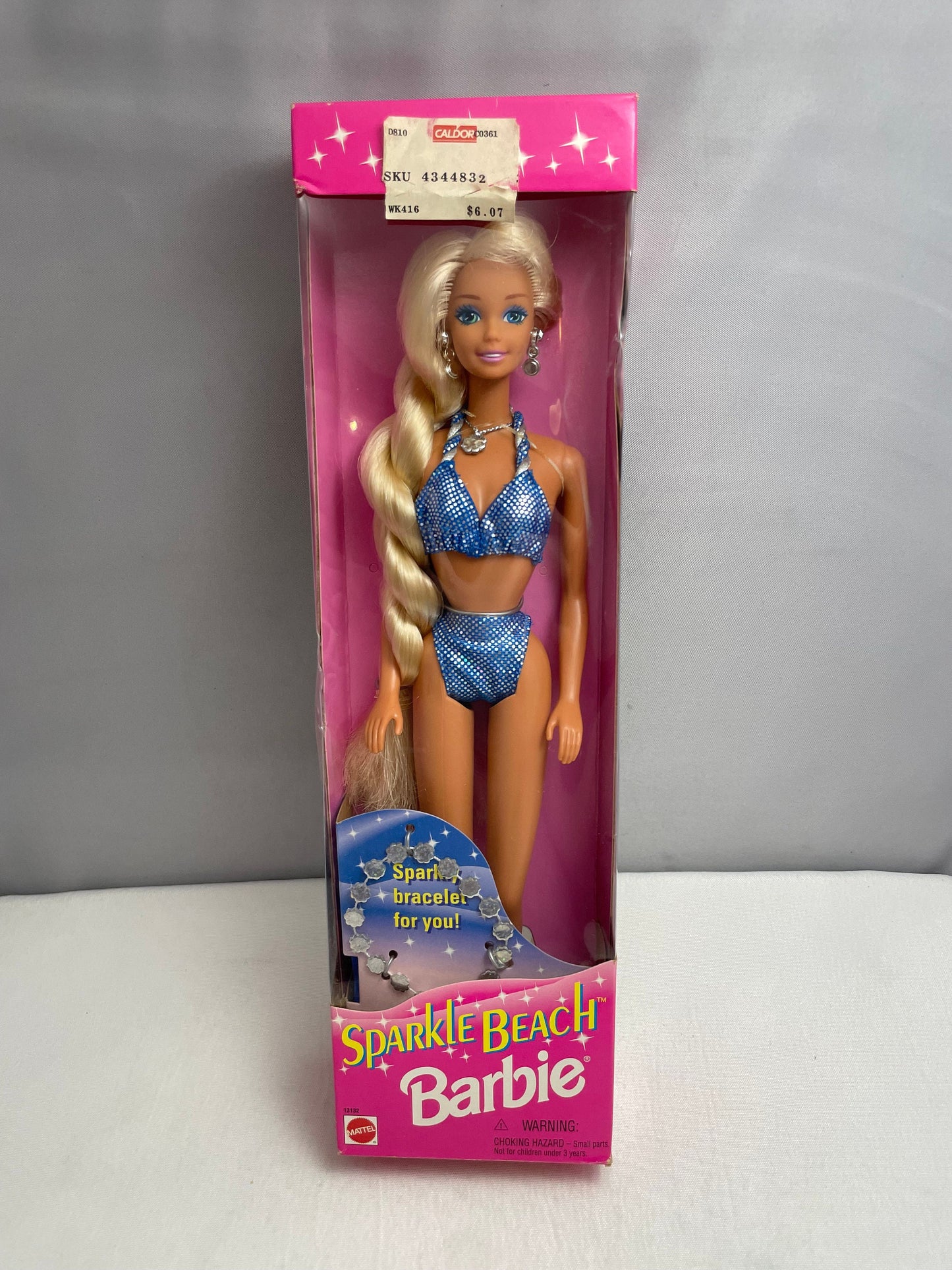 Sparkle Beach Barbie, RARE MISPRINT BARBIE, 1990's Barbie Collectible, Mattel Barbie Dolls, Vintage Barbies, Vintage Toys, Rare Doll