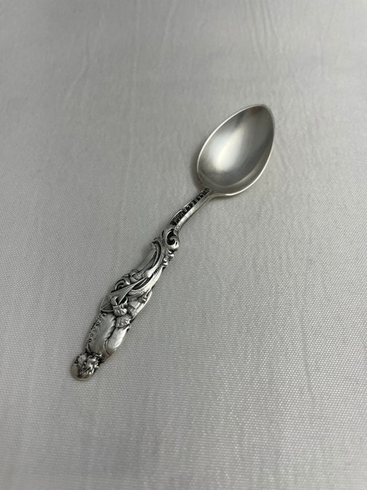 Sterling Souvenir Spoon Full Figure Benjamin Franklin 1706-1790 American Patriot