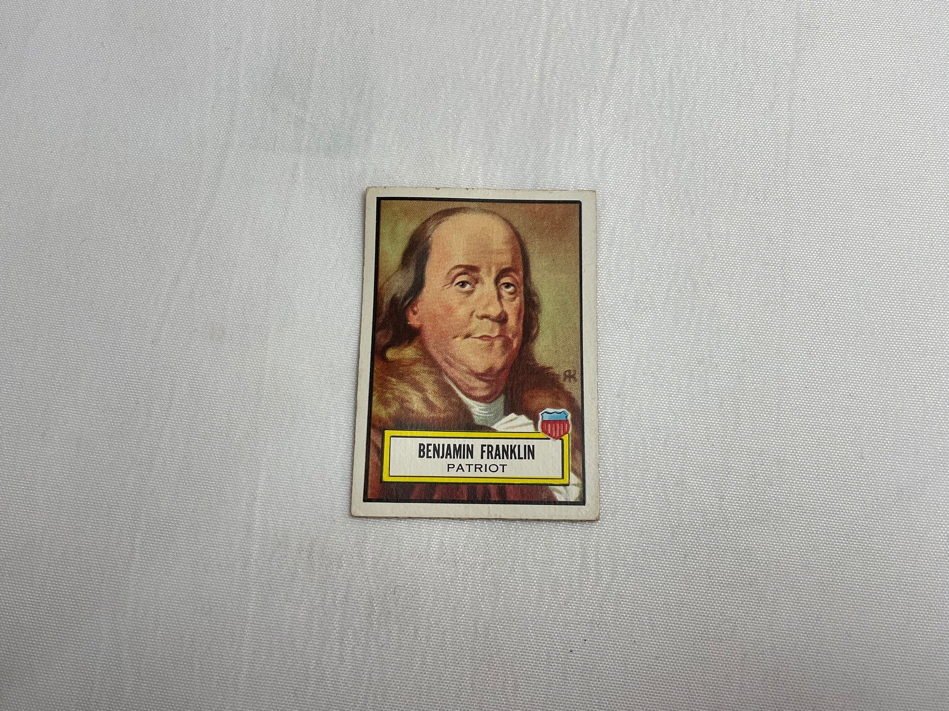 Vintage 1952 Benjamin Franklin Trading Card, T.C.G. 21, Patriot, Topps Card, Look'N See, Collectible Trading Cards