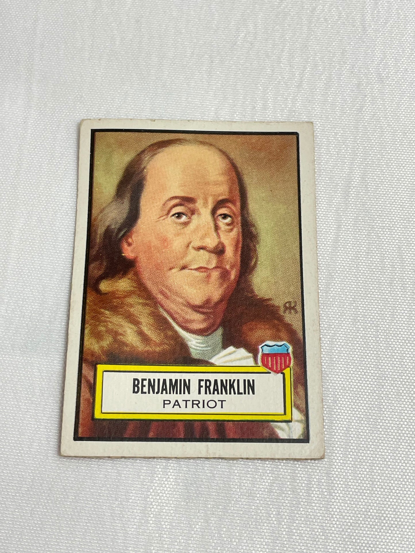 Vintage 1952 Benjamin Franklin Trading Card, T.C.G. 21, Patriot, Topps Card, Look'N See, Collectible Trading Cards