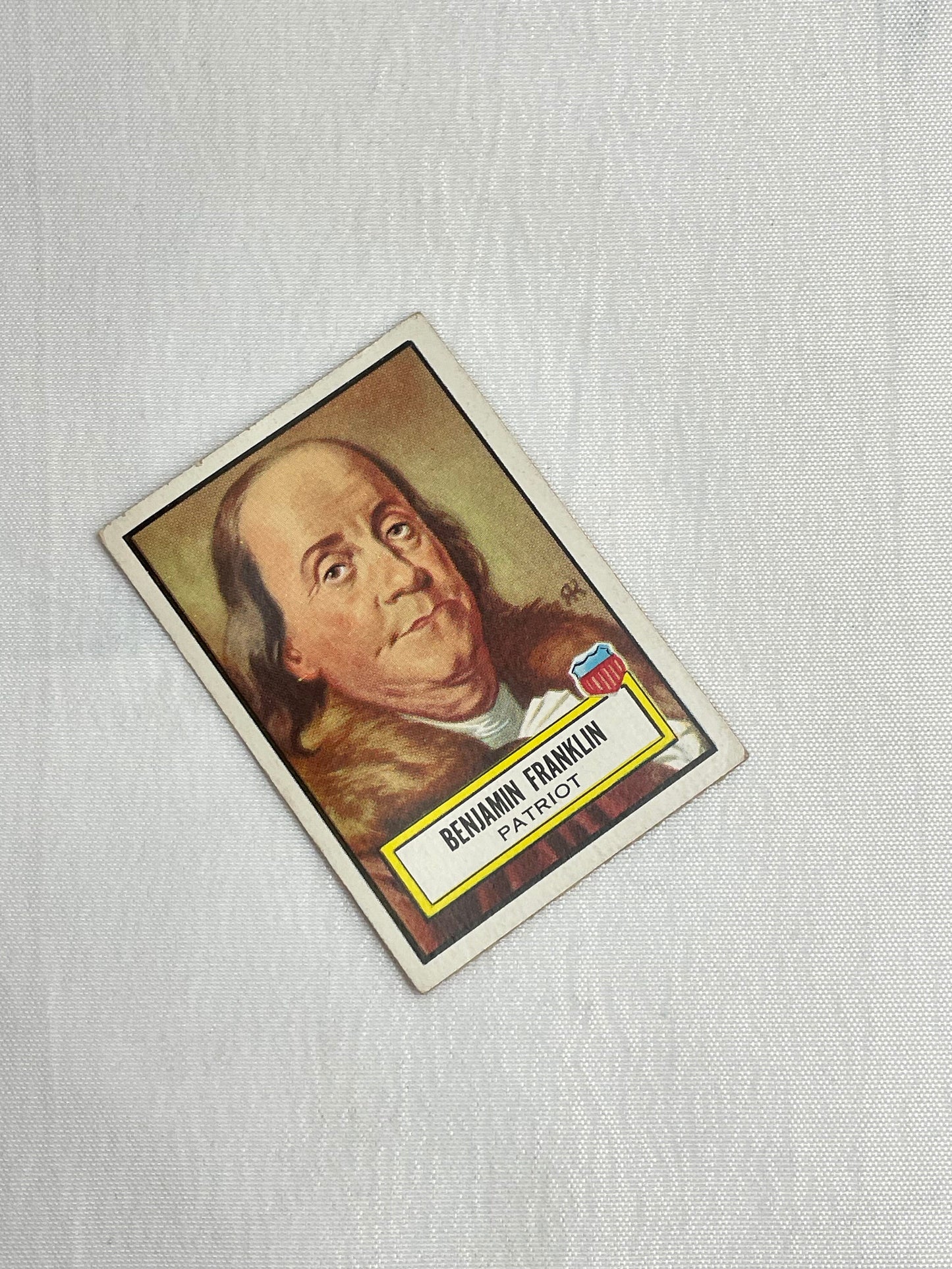 Vintage 1952 Benjamin Franklin Trading Card, T.C.G. 21, Patriot, Topps Card, Look'N See, Collectible Trading Cards