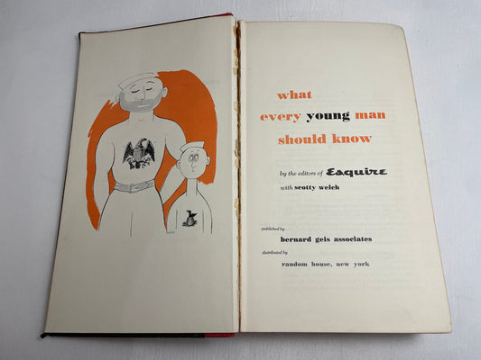 What Every Young Man Should Know by the editors of Esquire with Scotty Welch, Vintage 1960's, Original Book, Collectible Novel, Manners Book