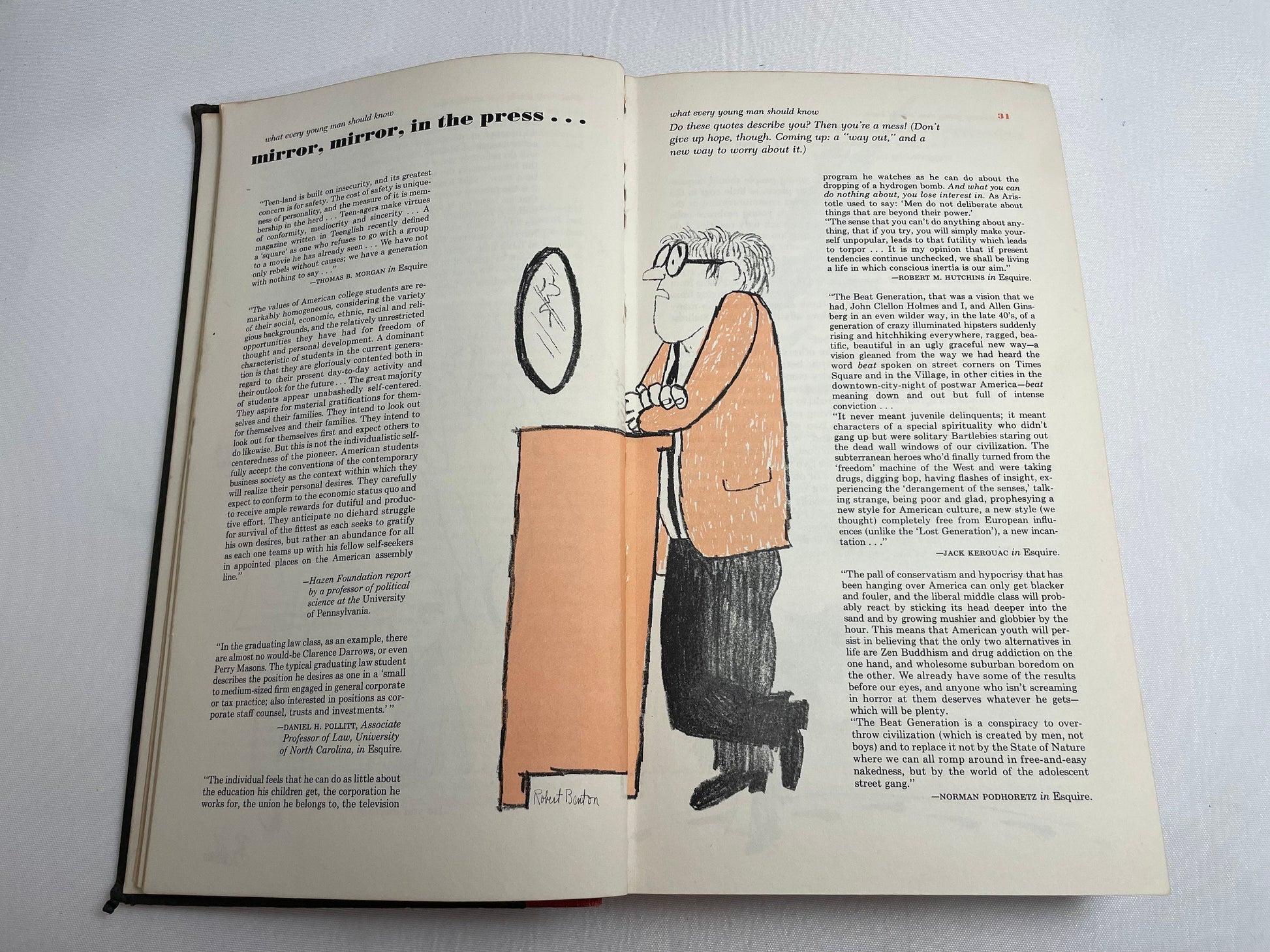 What Every Young Man Should Know by the editors of Esquire with Scotty Welch, Vintage 1960's, Original Book, Collectible Novel, Manners Book