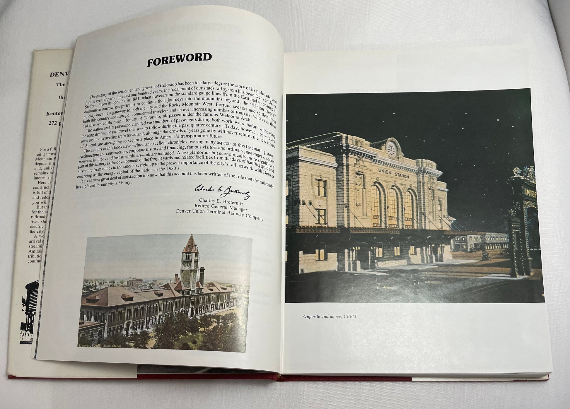 Denver's Railroads by Kenton Forrest & Charles Albi, Vintage Book, Union Station, Railroads, Illustrated Book, 1986 Revised Edition