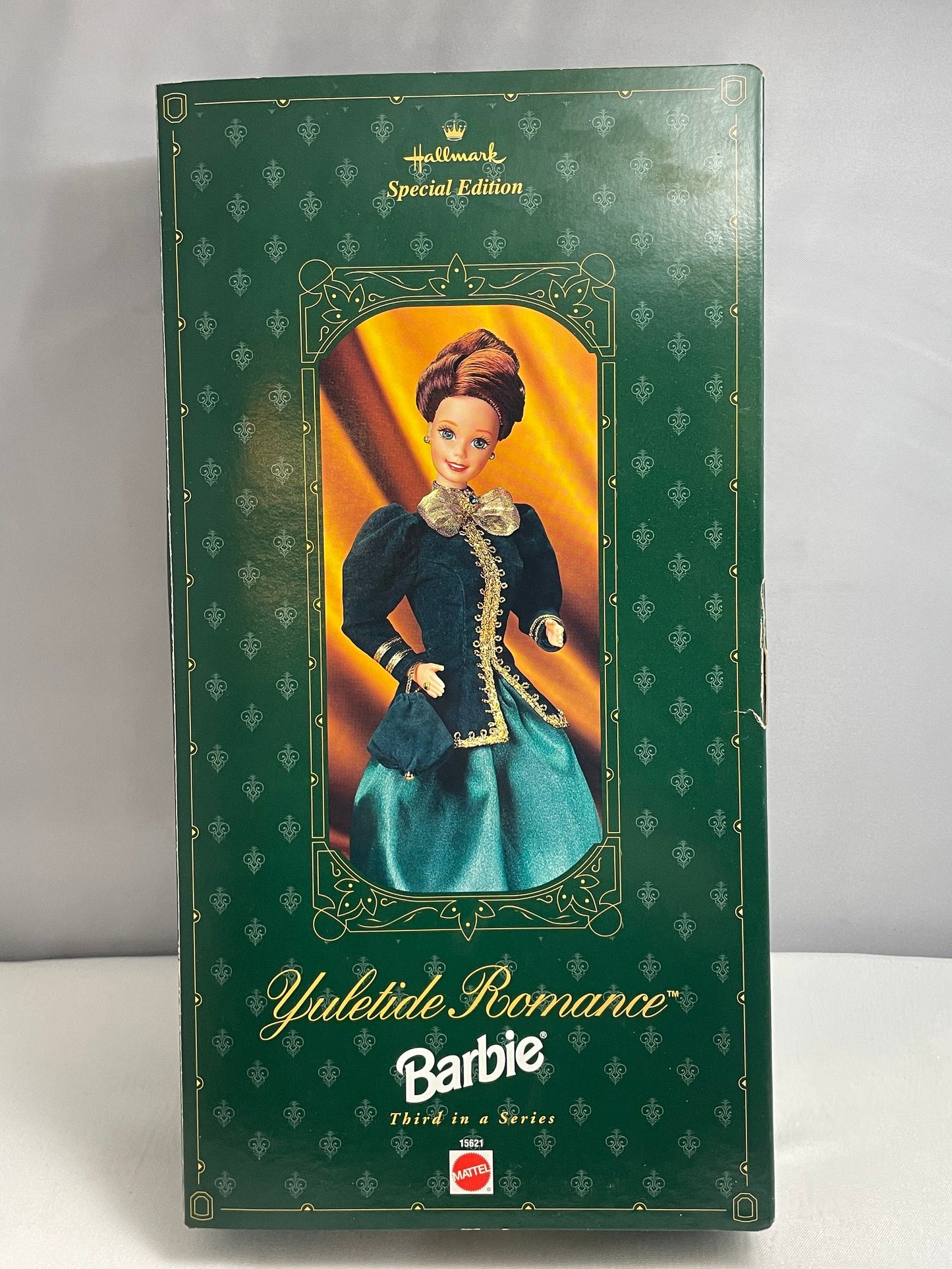 Yuletide Romance Barbie, Hallmark Special Edition, 1990's Collectible Barbies, Vintage Barbie Dolls, In Original Box