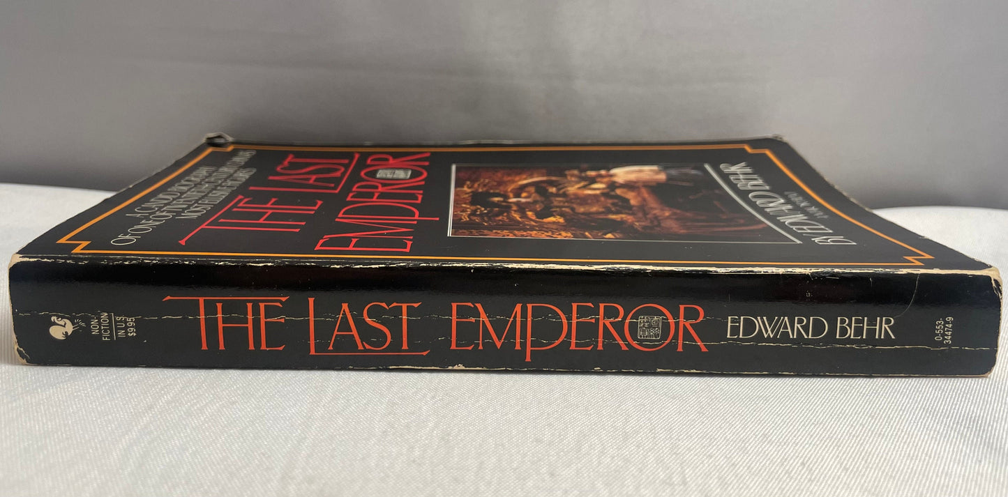 The Last Emperor by Edward Behr, 1987 First Edition, Vintage, Biography, History Book