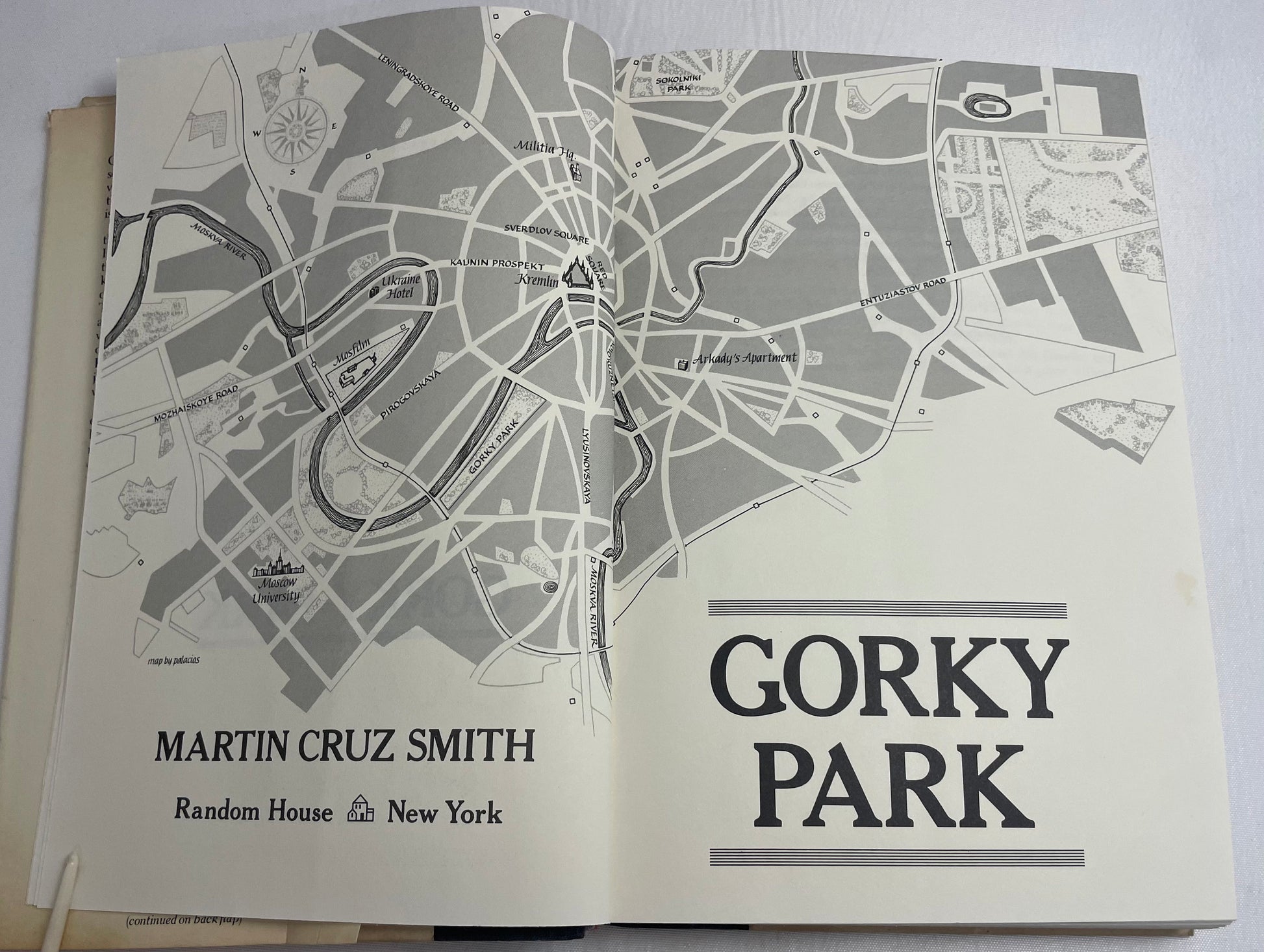 Gorky Park by Martin Cruz Smith, 1981 First Edition, Crime Fiction Novel