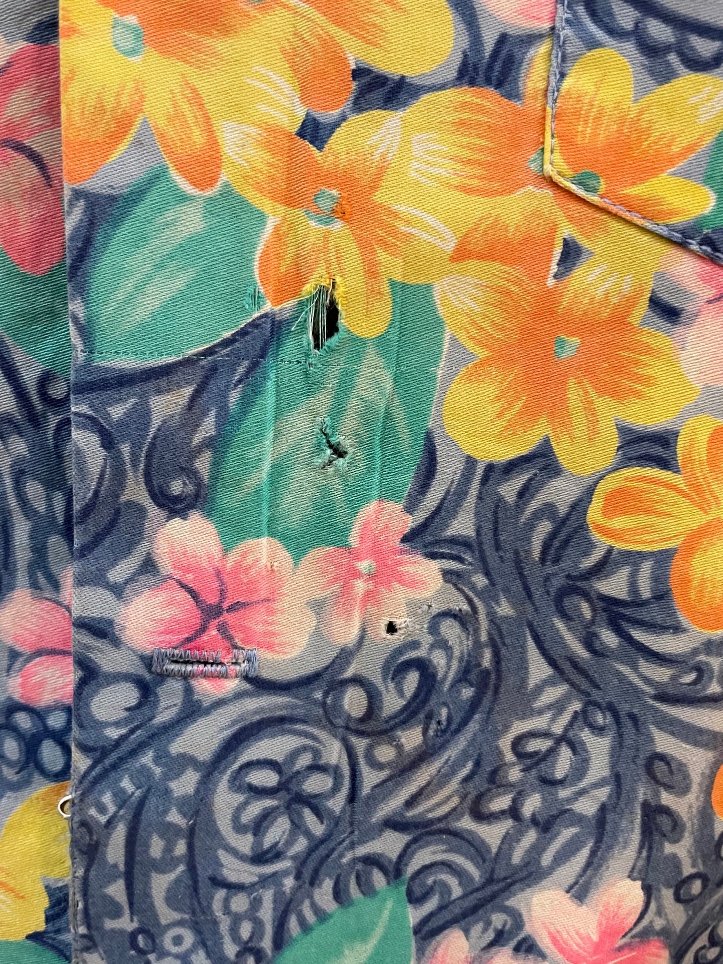 Vintage Multicolored Floral Hawaiian Shirt Made in Hawaii, Hawaiian Shirt, Button Down Shirt, Vintage Clothing