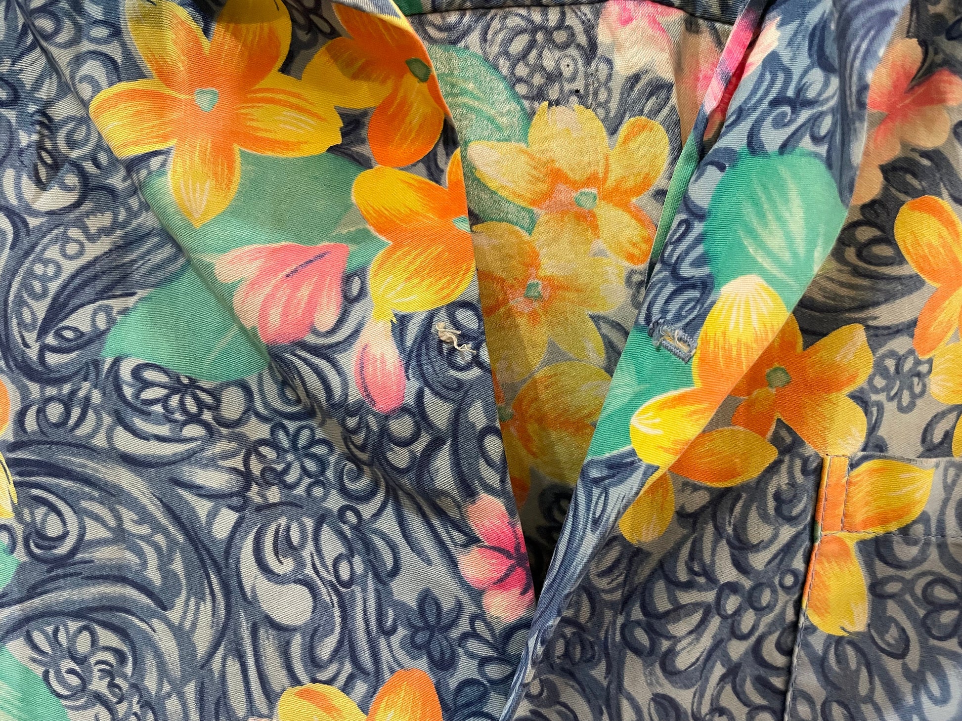 Vintage Multicolored Floral Hawaiian Shirt Made in Hawaii, Hawaiian Shirt, Button Down Shirt, Vintage Clothing