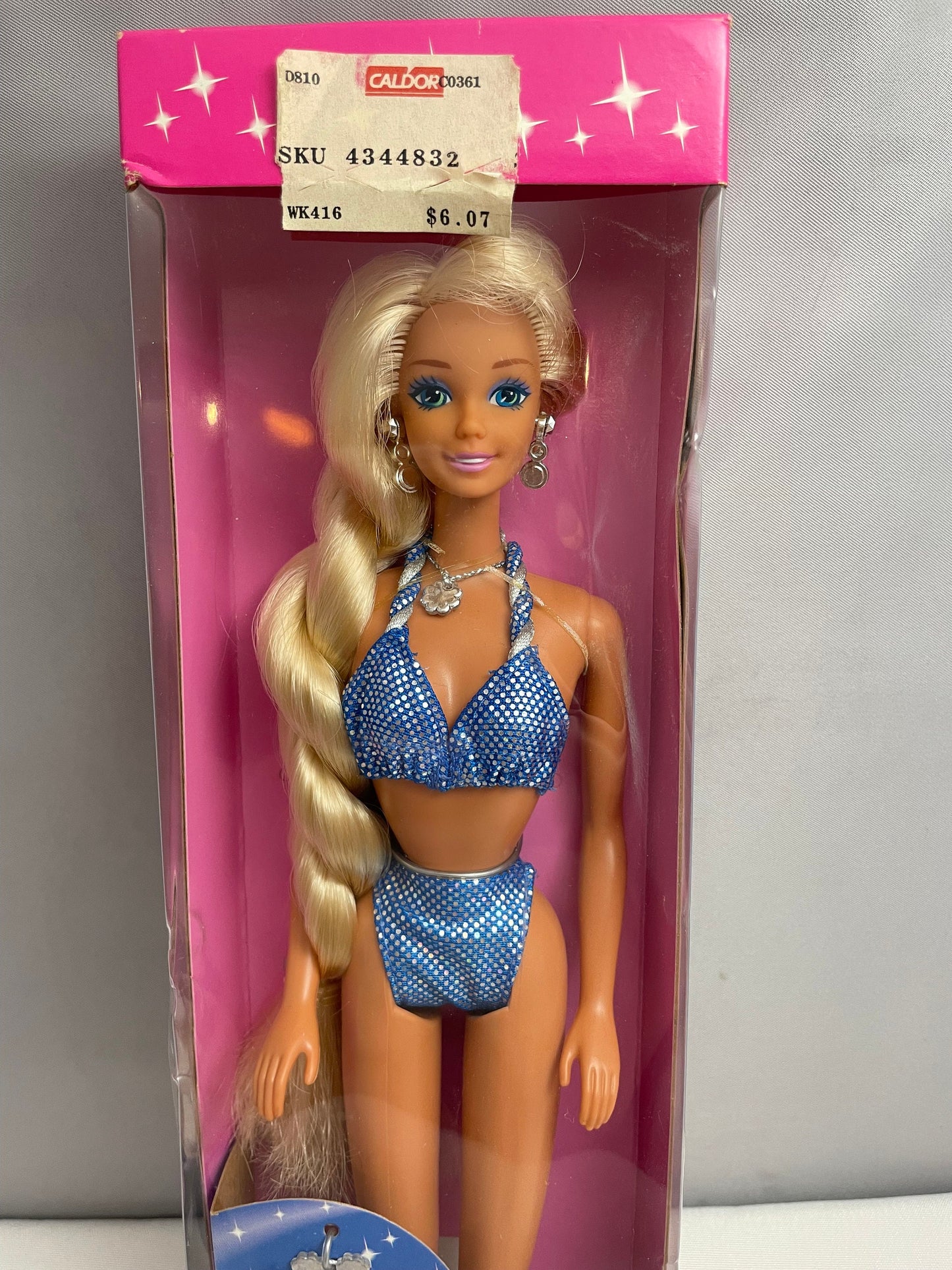 Sparkle Beach Barbie, RARE MISPRINT BARBIE, 1990's Barbie Collectible, Mattel Barbie Dolls, Vintage Barbies, Vintage Toys, Rare Doll