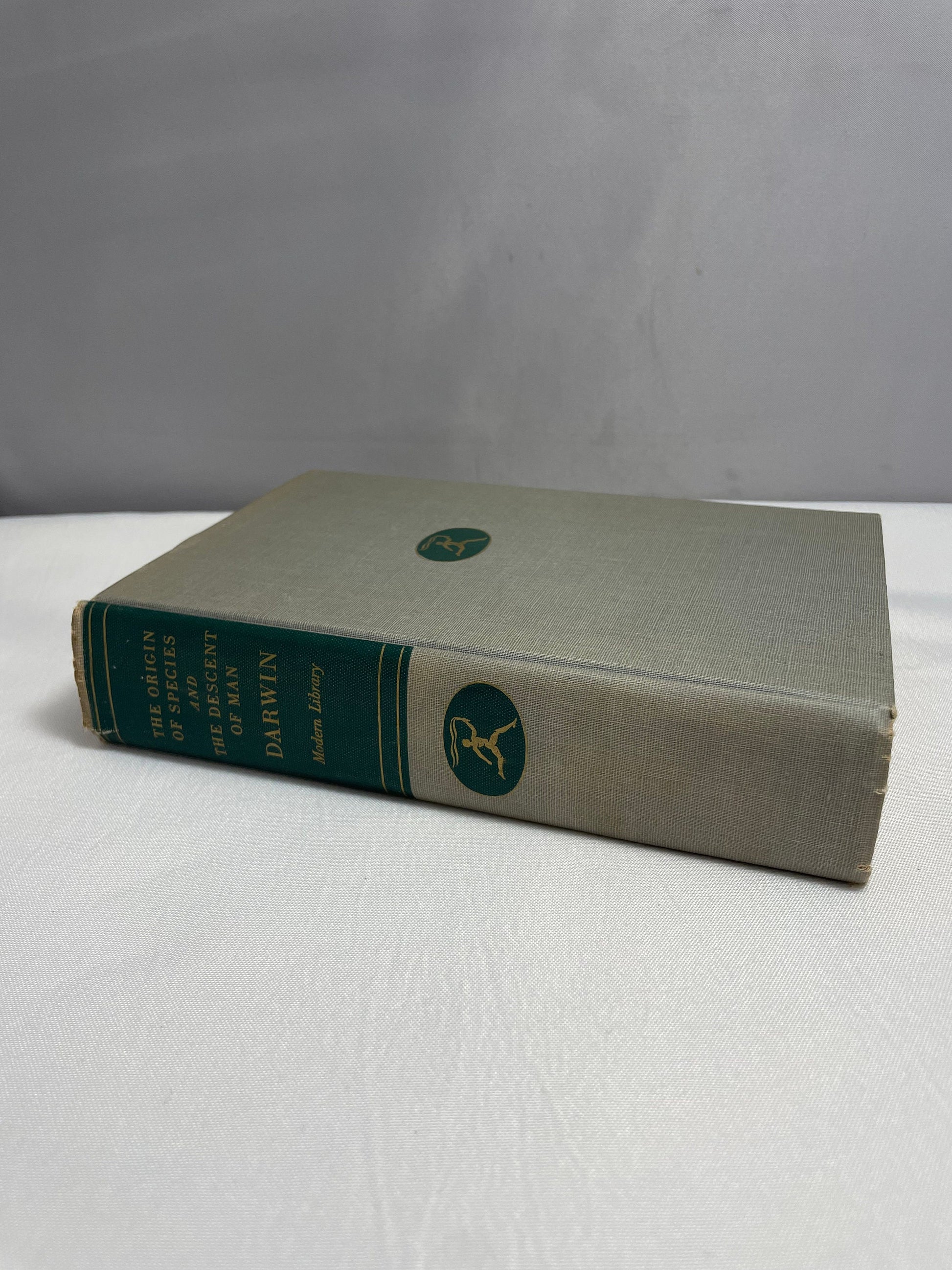 The Origin of the Species and The Descent of Man by Charles Darwin, The Modern Library 1950's Edition, Rare Collectible Book