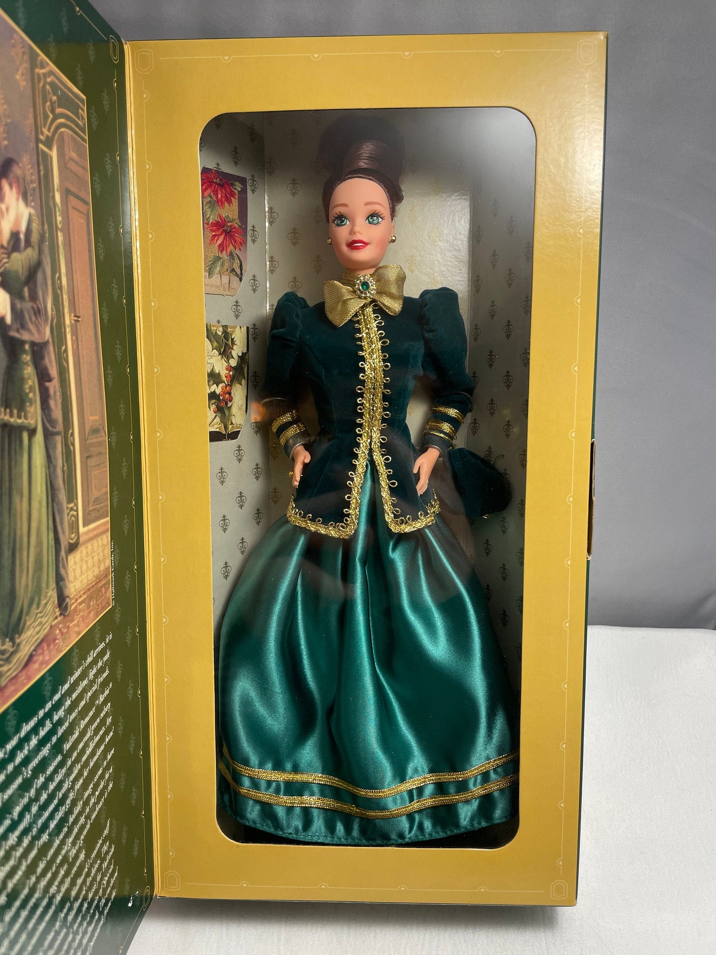 Yuletide Romance Barbie, Hallmark Special Edition, 1990's Collectible Barbies, Vintage Barbie Dolls, In Original Box