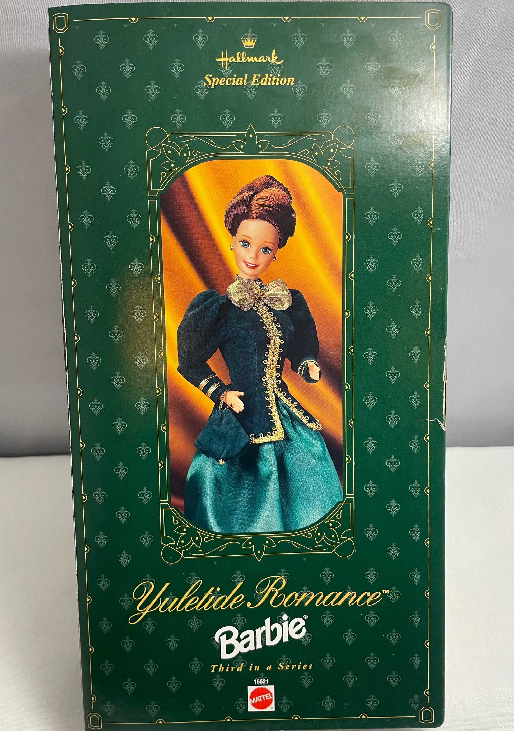 Yuletide Romance Barbie, Hallmark Special Edition, 1990's Collectible Barbies, Vintage Barbie Dolls, In Original Box