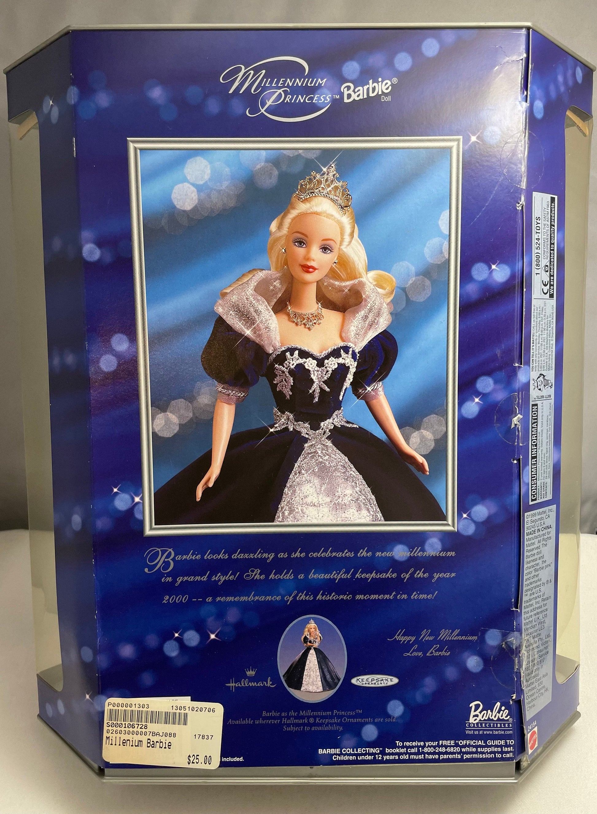 Millennium Princess Barbie, Special Millennium Edition, Collectible Barbie, Mattel Barbie Dolls, Vintage Barbie Dolls