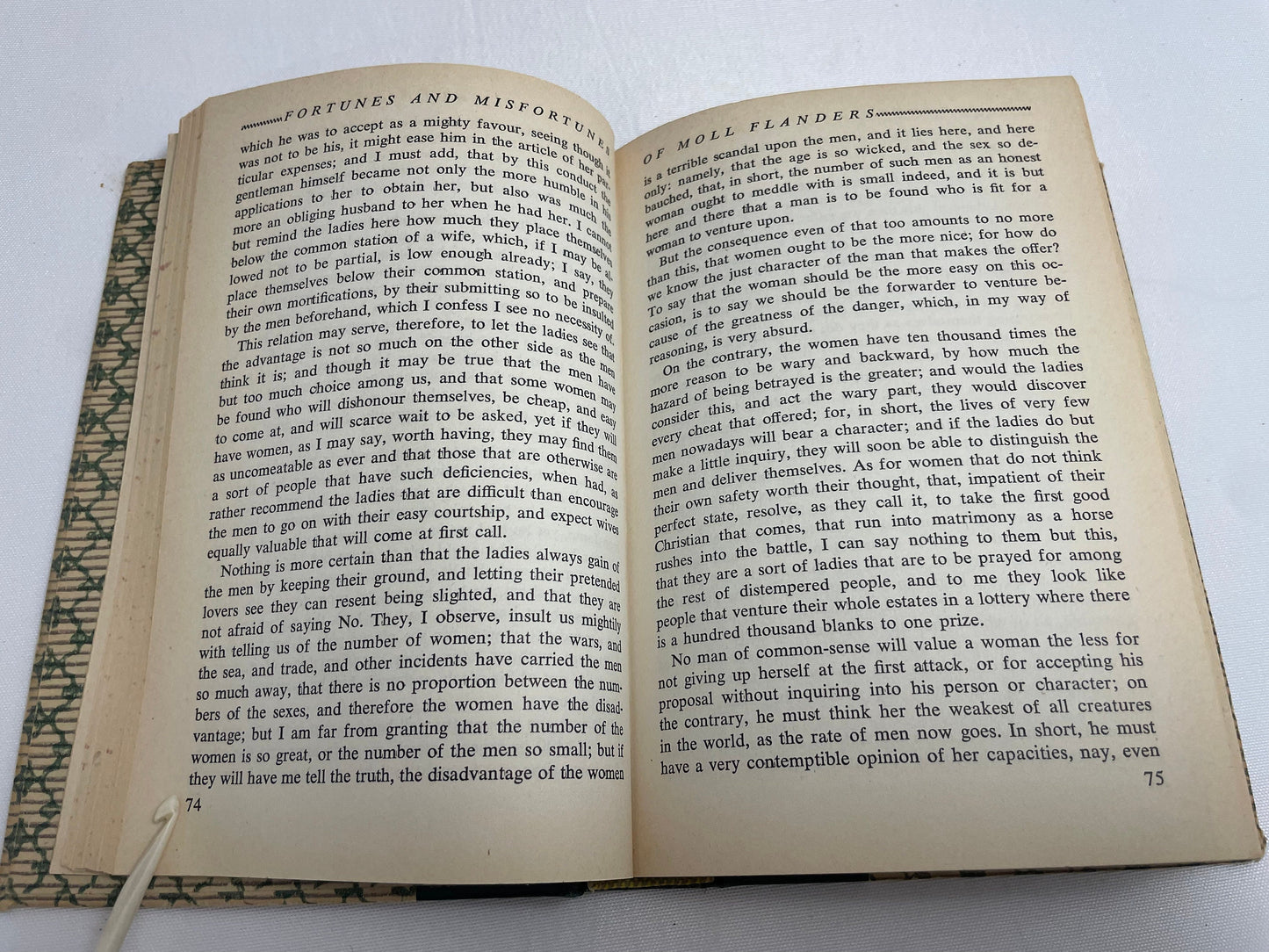 The Fortunes and Misfortunes of the Famous Moll Flanders by Daniel Defoe, 1948 Edition, Hardcover, Collector's Edition, Pocket Books