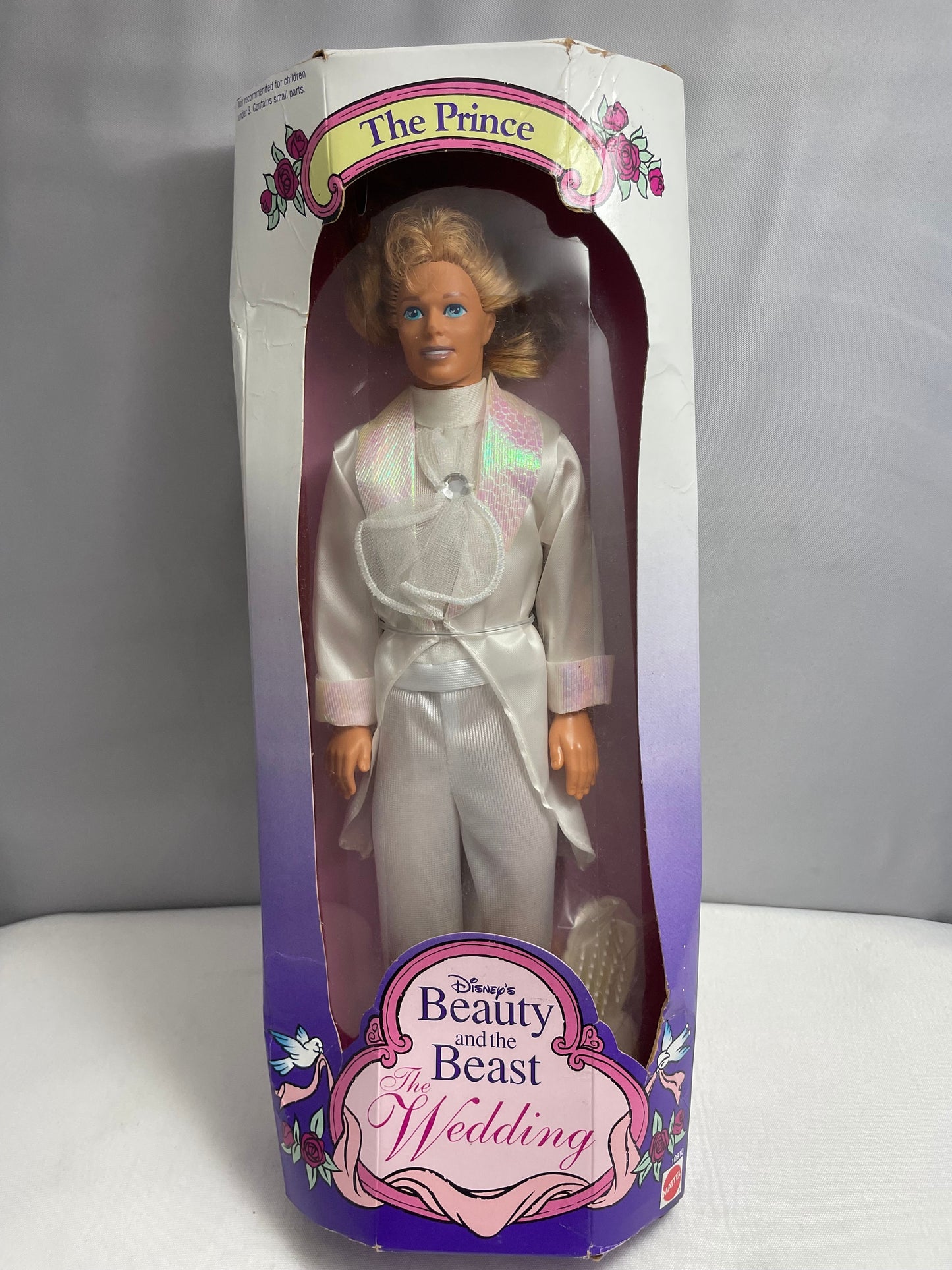 Vintage 1993 Disney's Beauty and the Beast The Wedding The Prince Doll, Vintage Collectible Mattel Doll, Disney Prince Doll