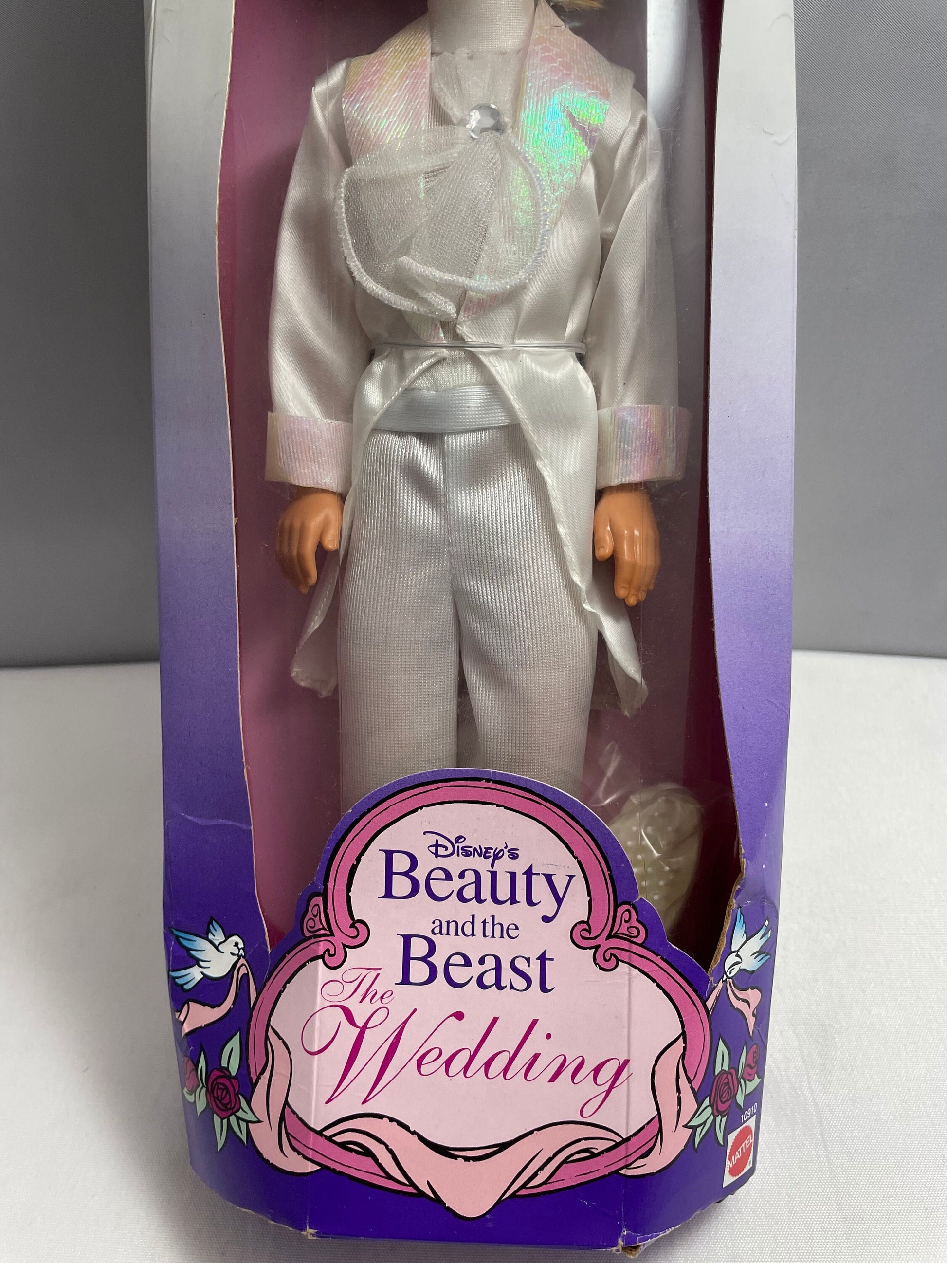 Vintage 1993 Disney's Beauty and the Beast The Wedding The Prince Doll, Vintage Collectible Mattel Doll, Disney Prince Doll