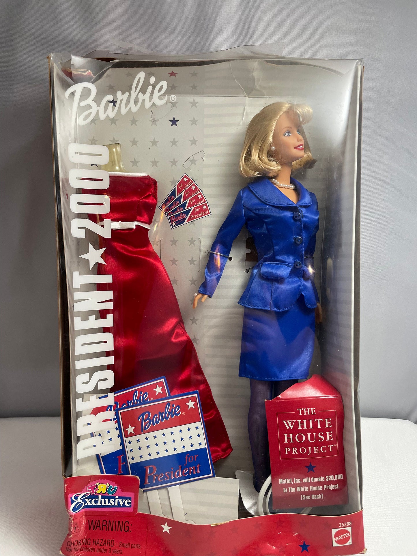 2000 President Barbie, The White House Project, Vintage Collectible Barbie Dolls, Mattel Doll, Limited Edition Doll