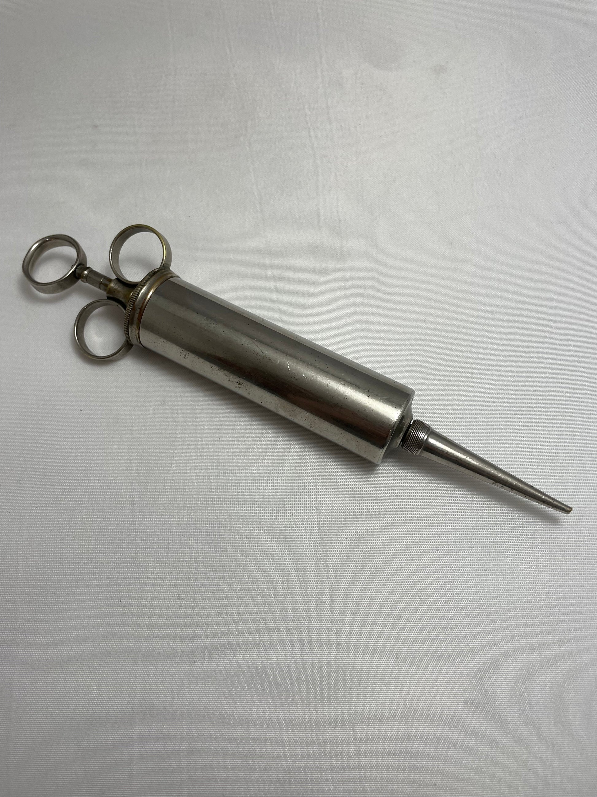 Early 1900's Antique Metal Syringe - Rare Collectible - Medical Devices - Medical Instrument - Vintage