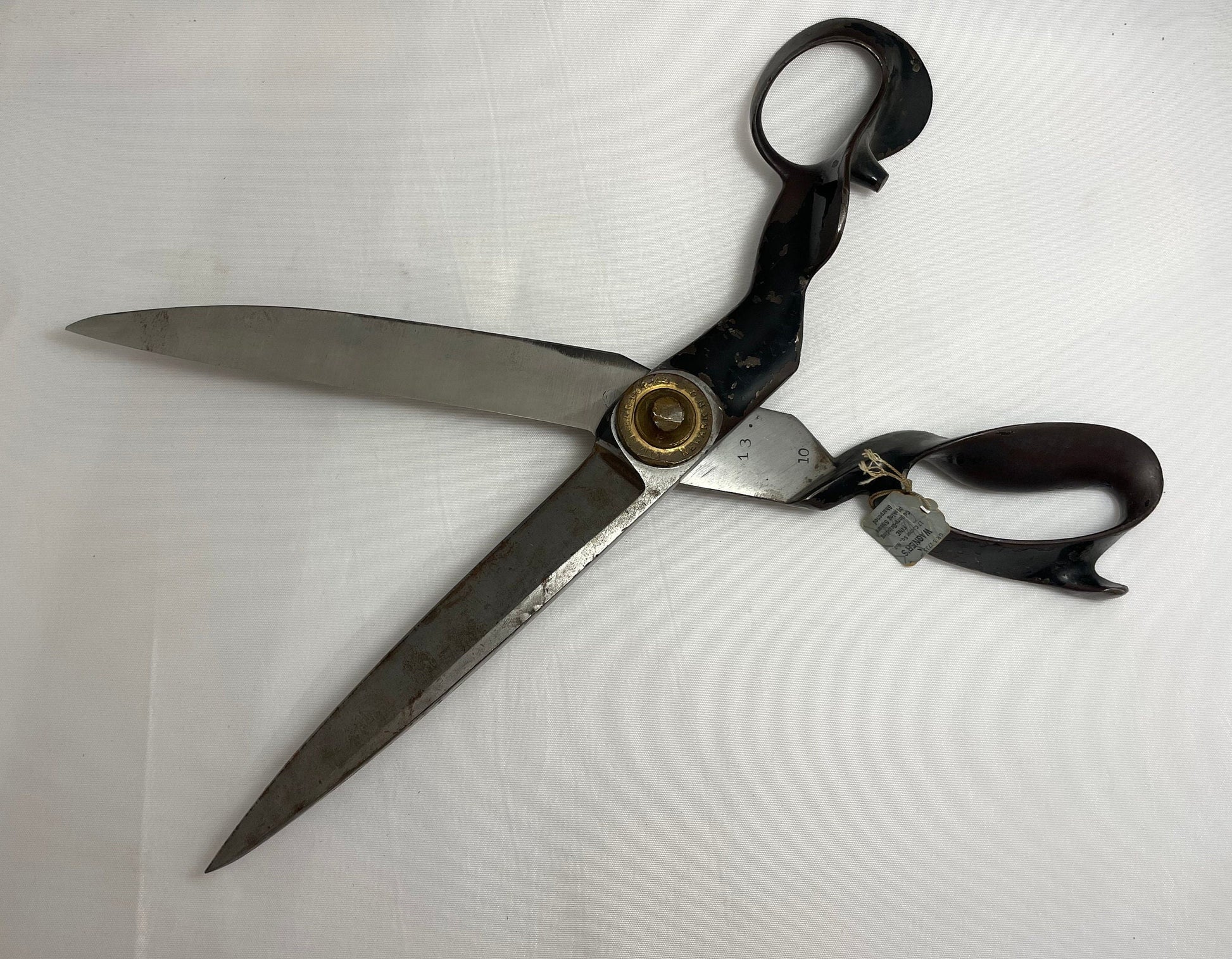 Antique Early 1900's Shears - Newark N.J. VIM Shear Works - Leather Shears - Rare Collectible