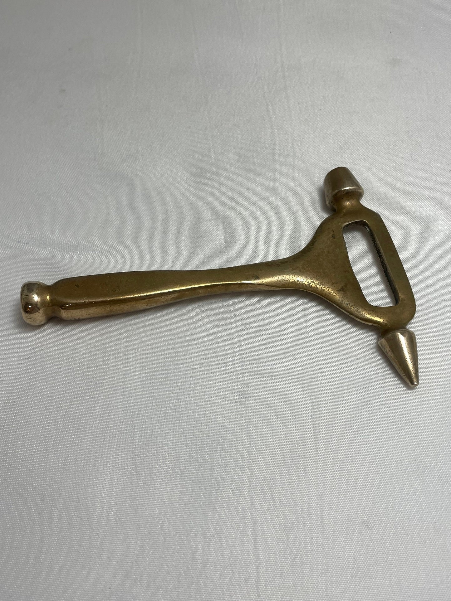 Vintage 1990's Brass Muddler Hammer Ice Chipper & Bottle Opener