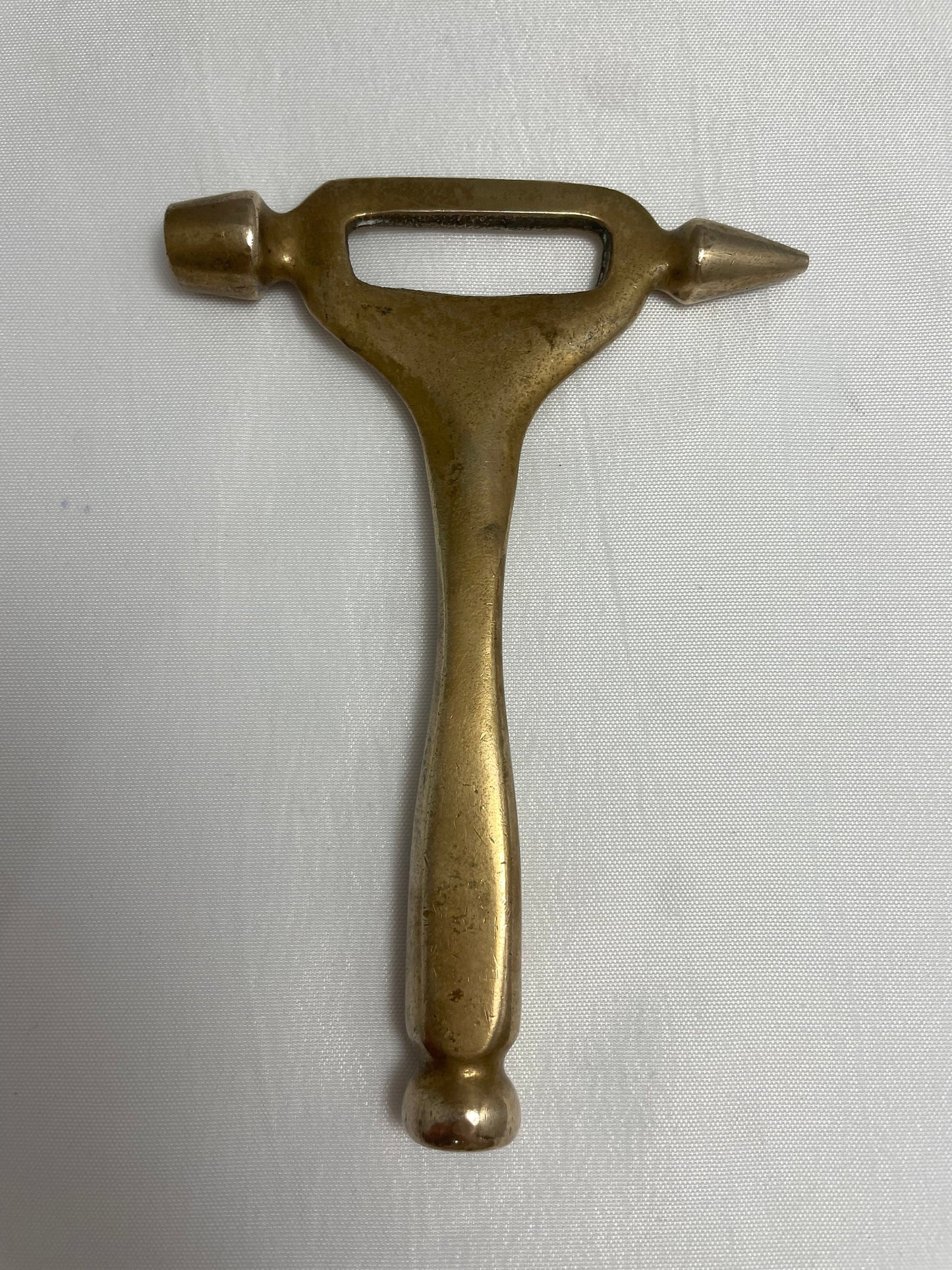 Vintage 1990's Brass Muddler Hammer Ice Chipper & Bottle Opener