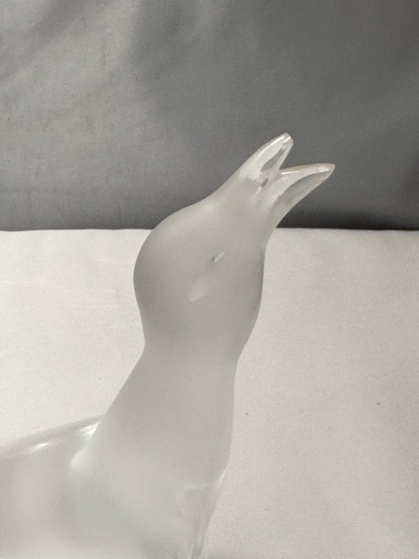 Vintage Lalique Crystal Seagull Figurine, Bird Statue, French Art Glass, Collectible Sculpture, Lalique France