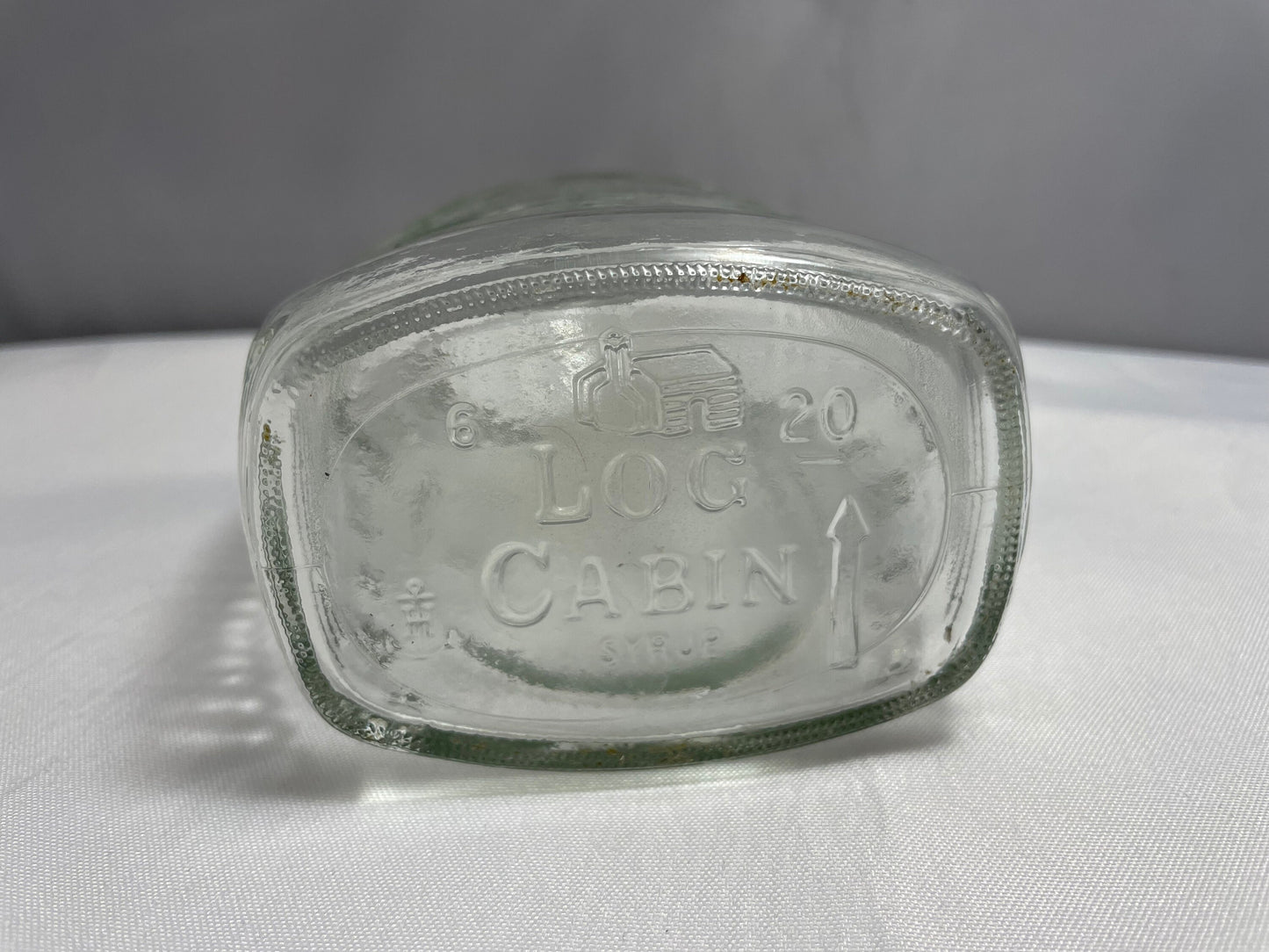 Vintage 1776-1976 Liberty Bell Log Cabin Syrup, Collectible Glass